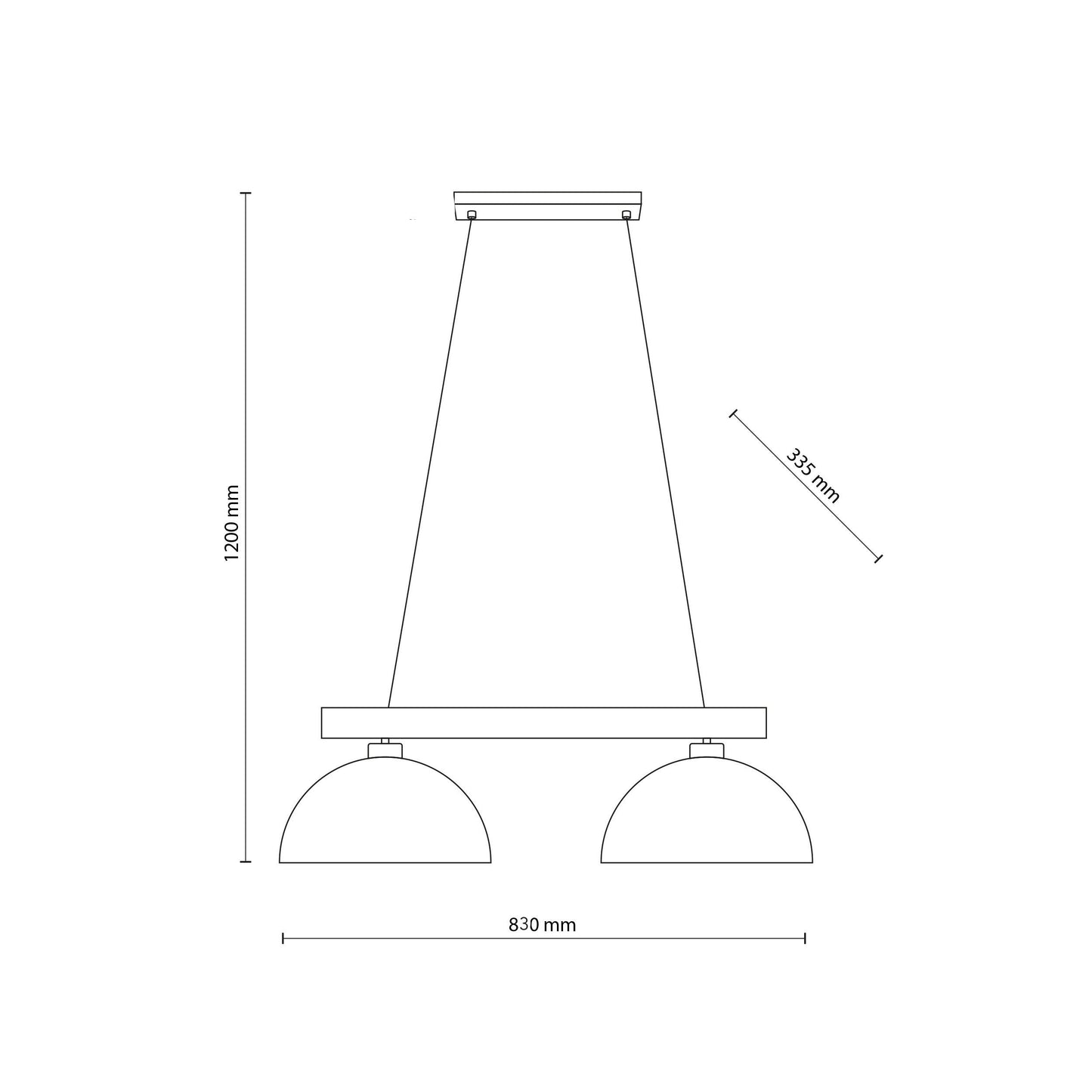 OSLO beige Scandinavian pendant light