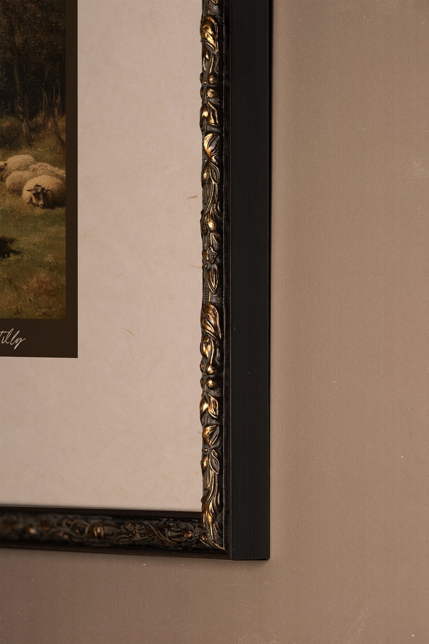 SAINT-ANTOINE-DE-TILLY, CADRE VINTAGE BRONZE
