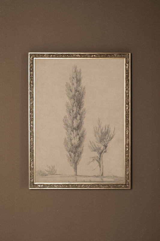 BREATH OF THE POPLAR, VINTAGE SILVER FRAME