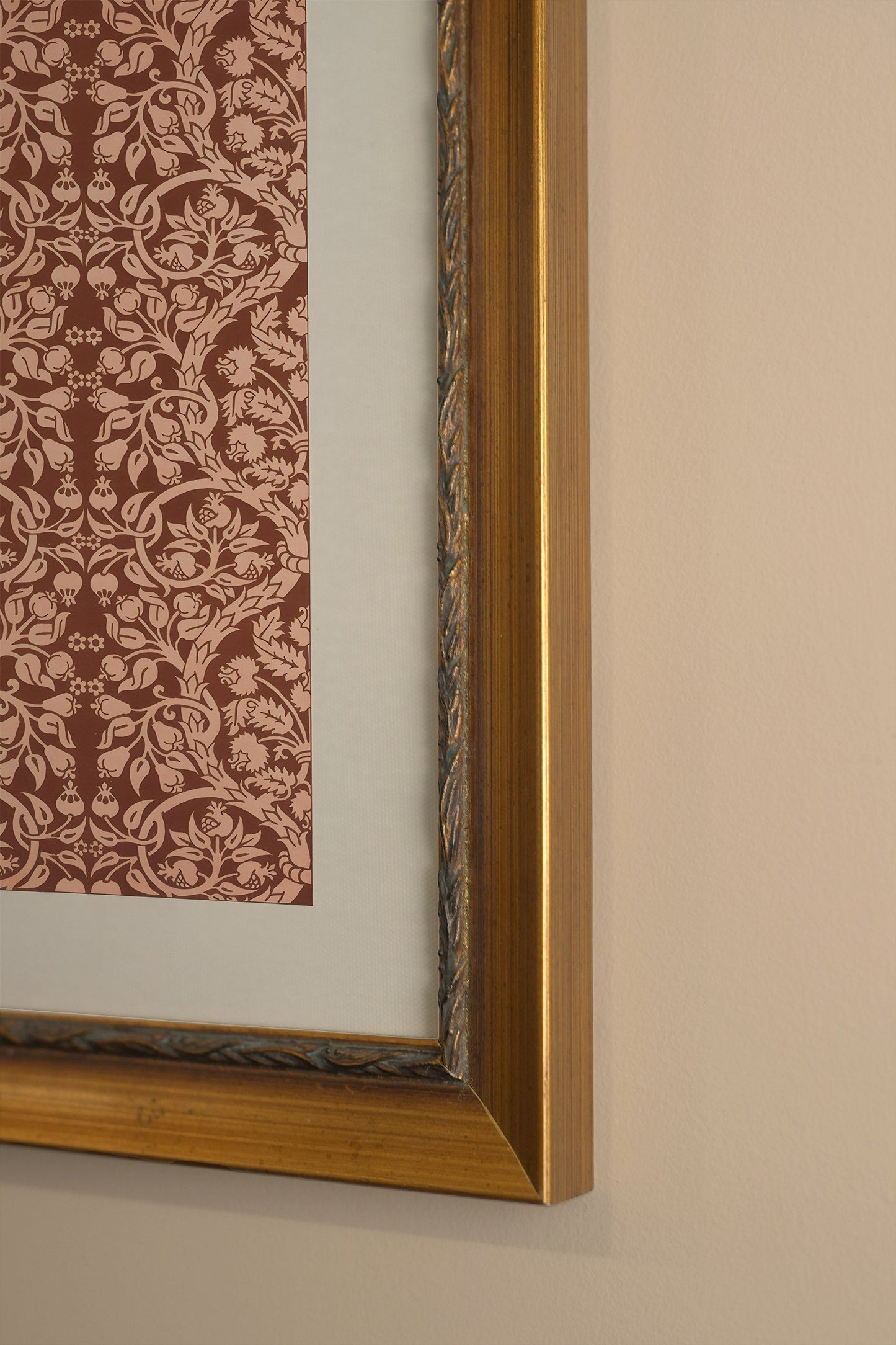 MOTIF ANCIEN, CADRE VINTAGE OR