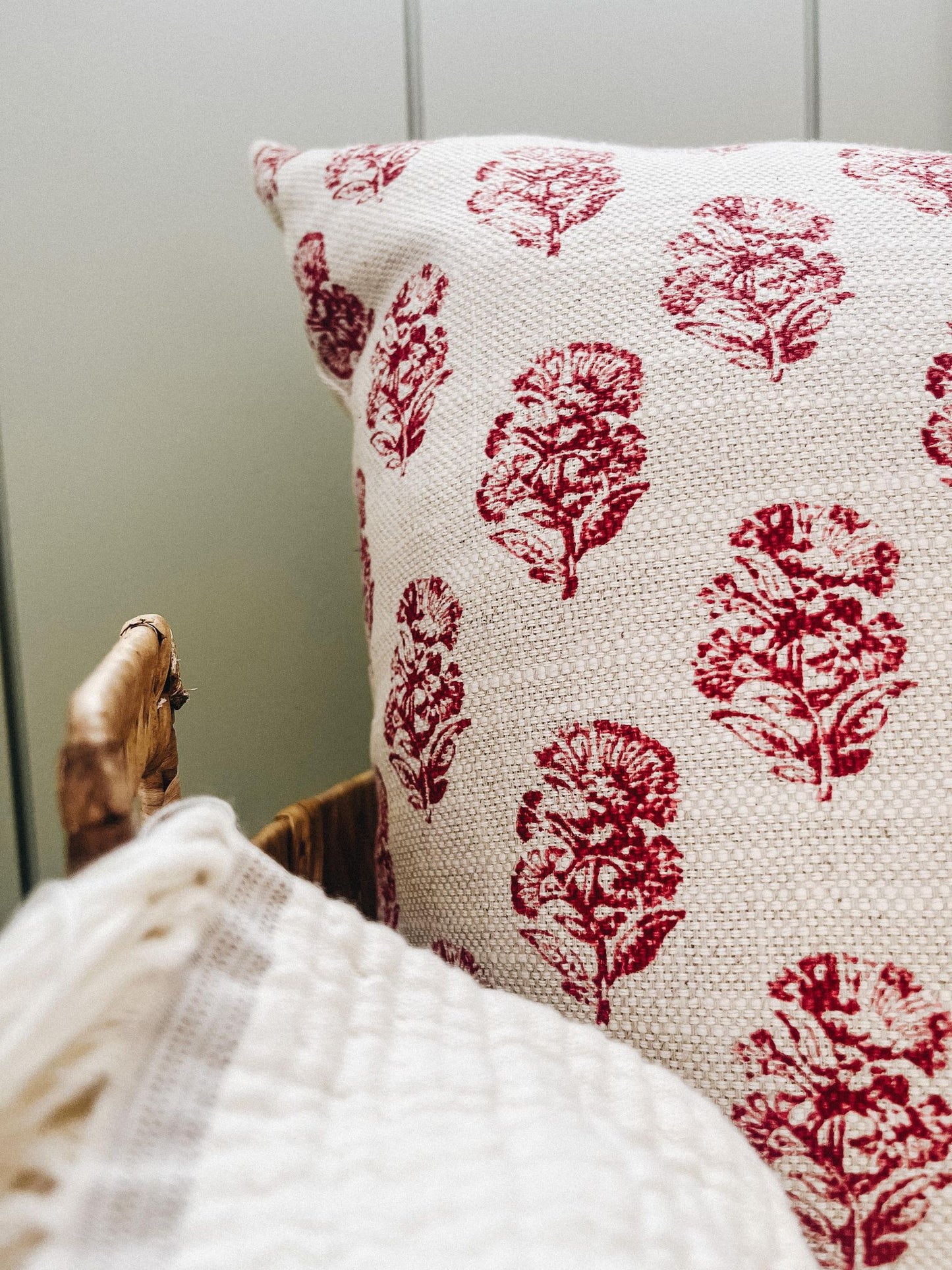 Housse de coussin Victoria | lin imprimé