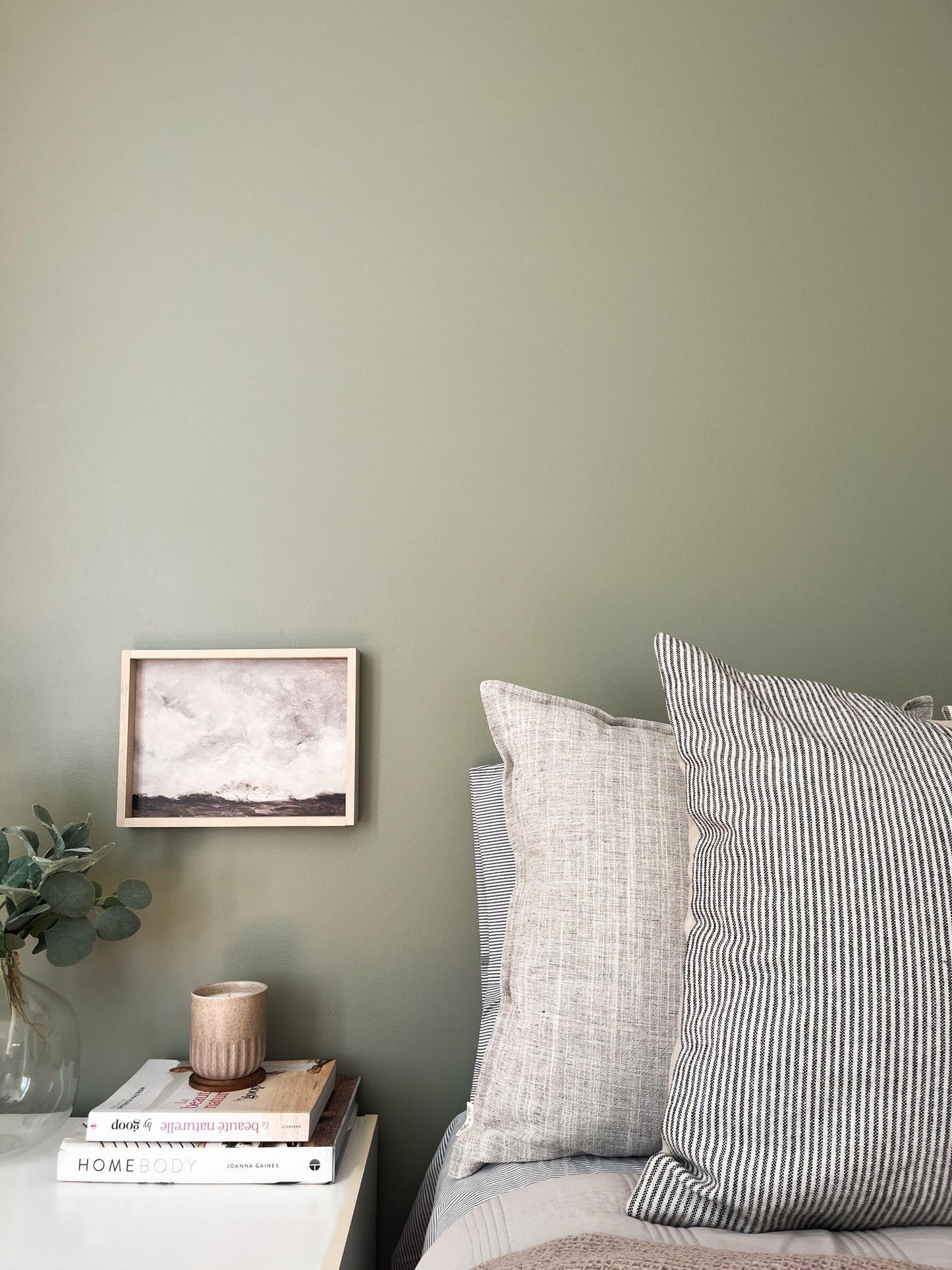 Housse de coussin Mathilde | Ligné bleu foncé