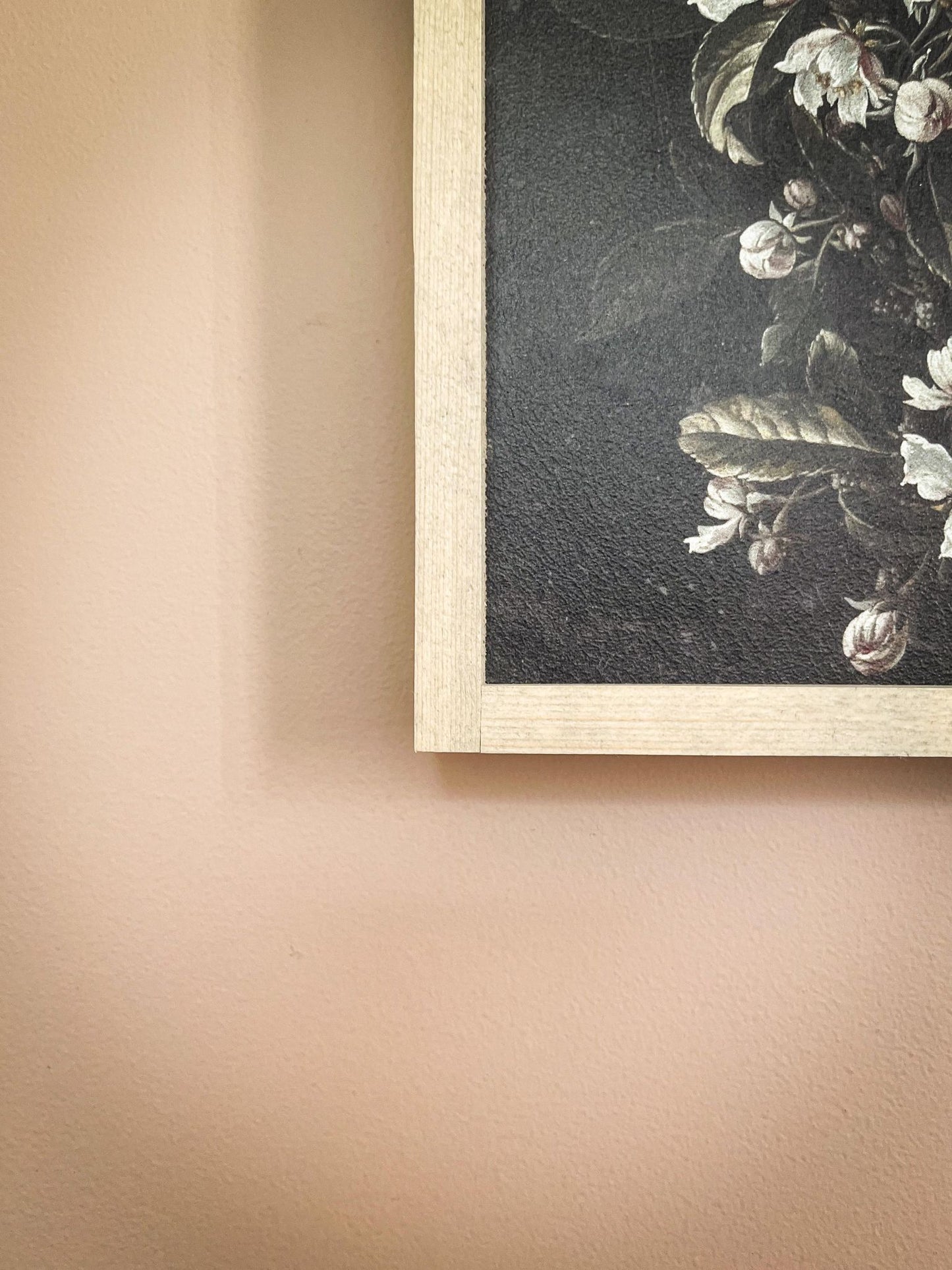 Mini cadre art mural vintage | Fleurs noctures