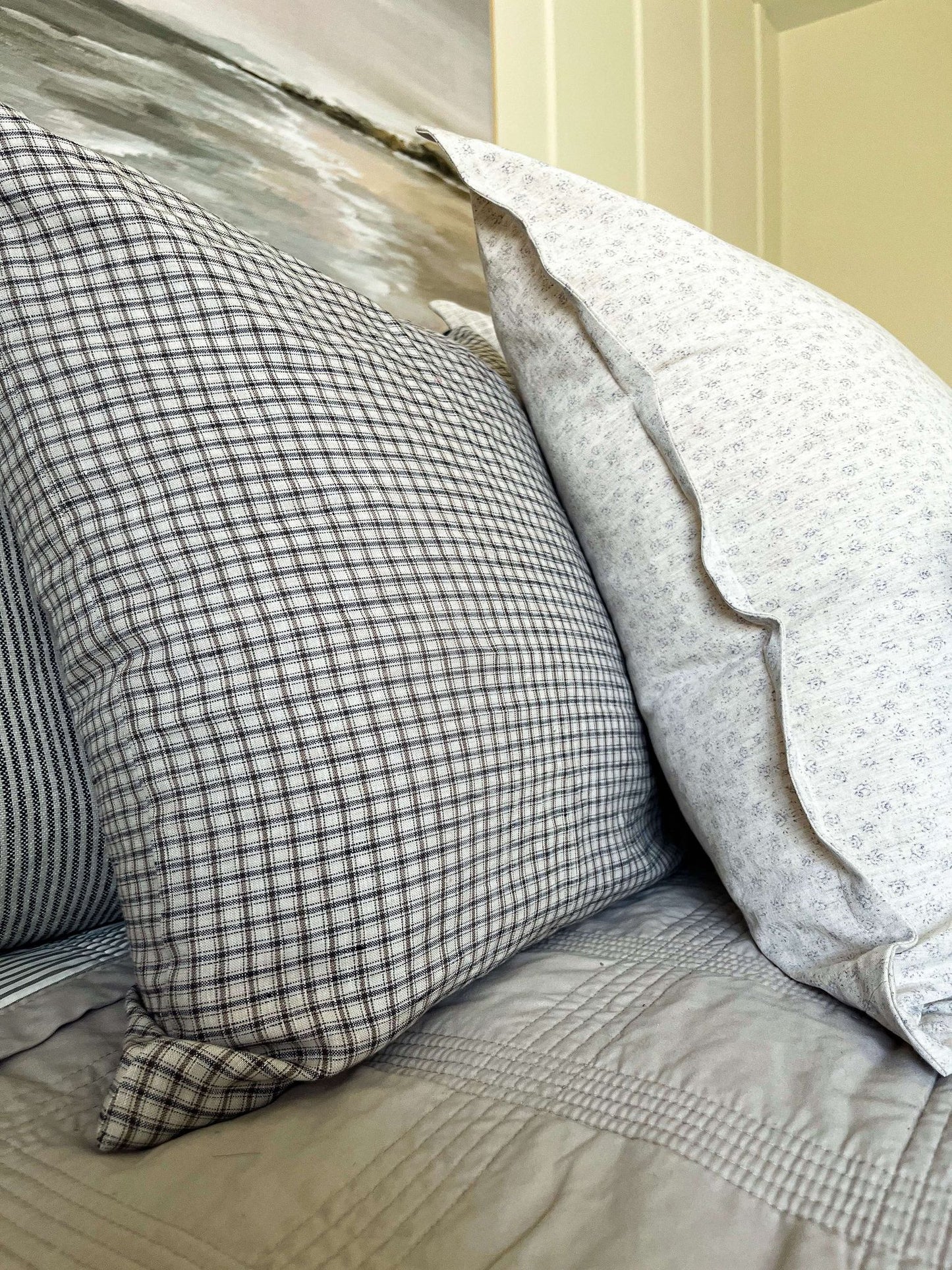Housse de coussin Thelma | Motif à carreaux