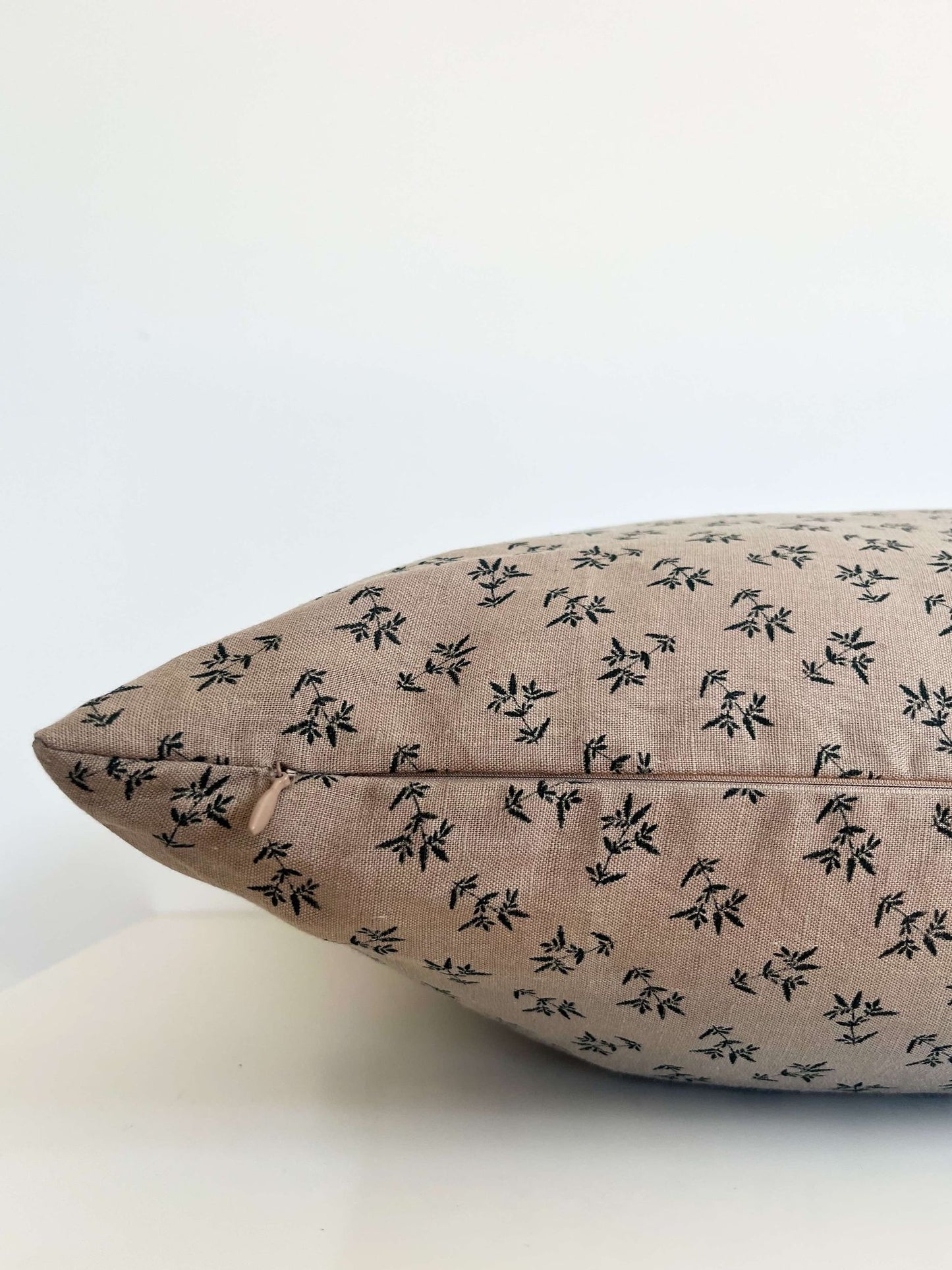 Housse de coussin Hortense | Greige et végétal