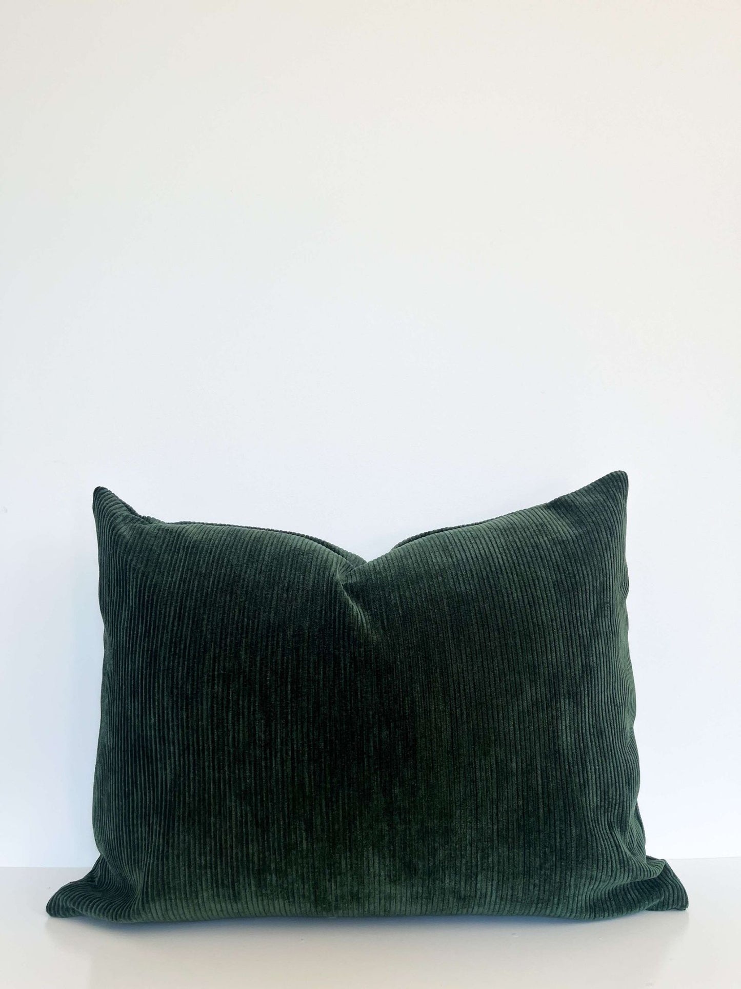 Housse de coussin Jorane | Velours côtelé vert jungle