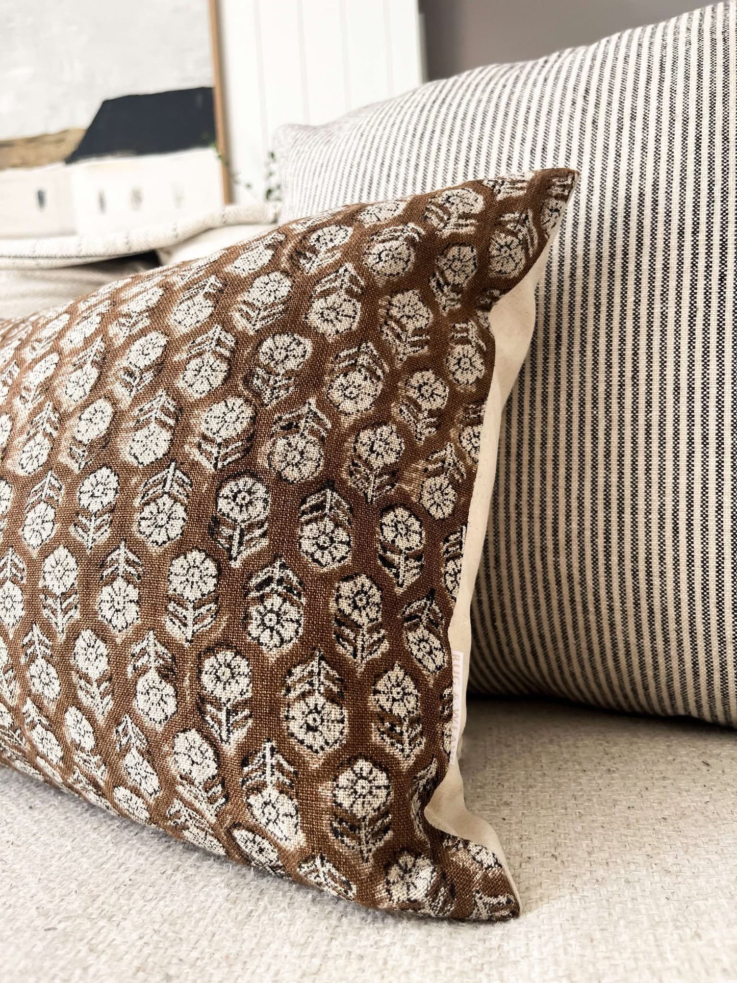 Housse de coussin Betsy | Imprimé botanique
