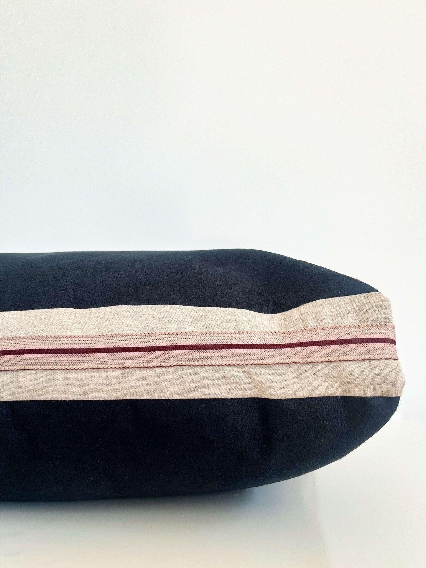 Housse de coussin Joan | Lumbar bleu foncé