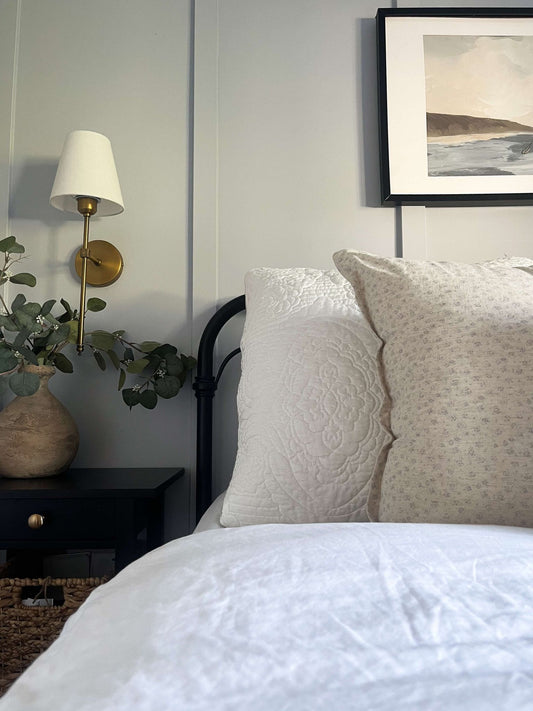 Selena Cushion Cover | Lavender Faded Floral Pattern