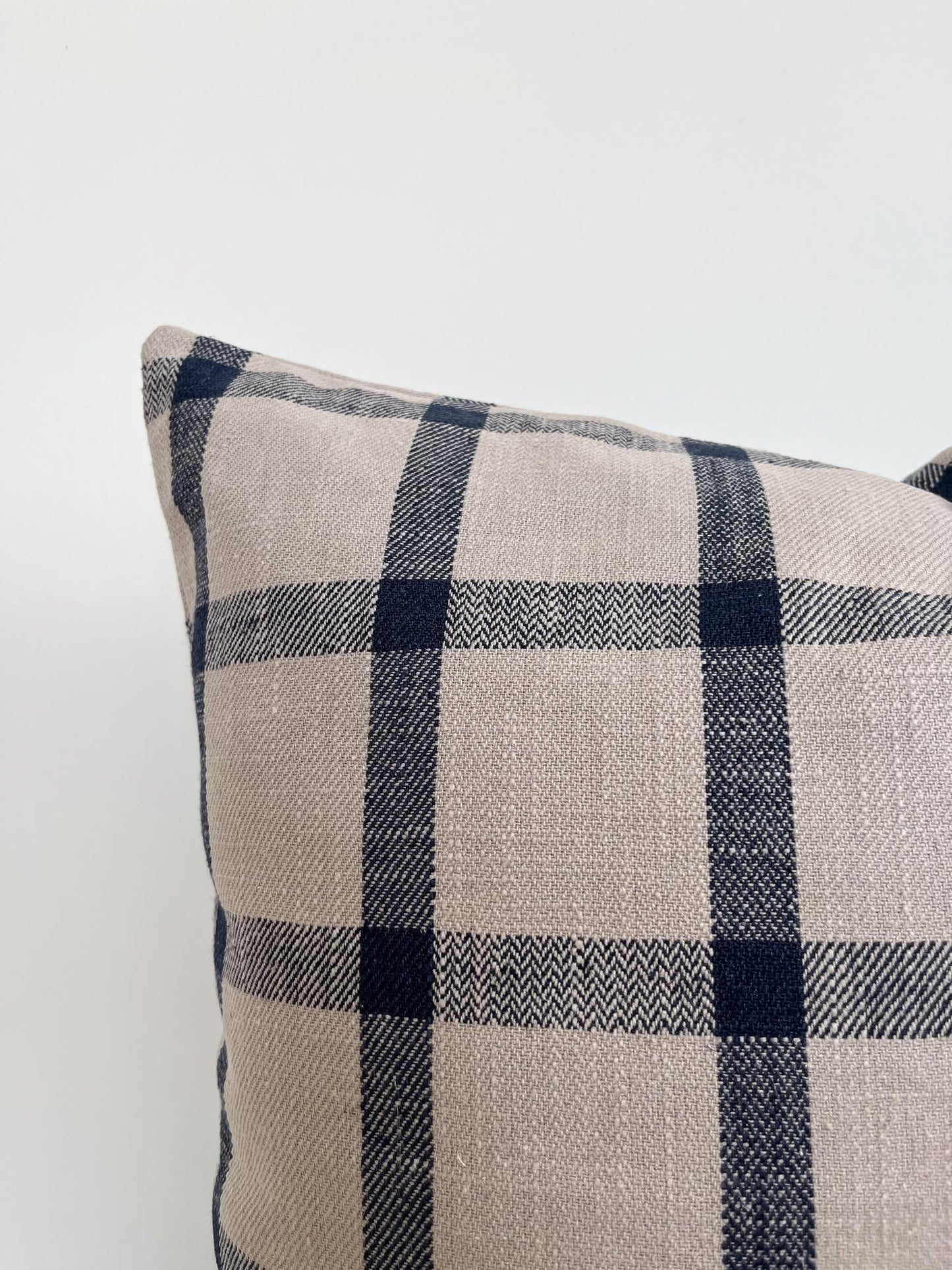 Housse de coussin Lou | Greige - Indigo