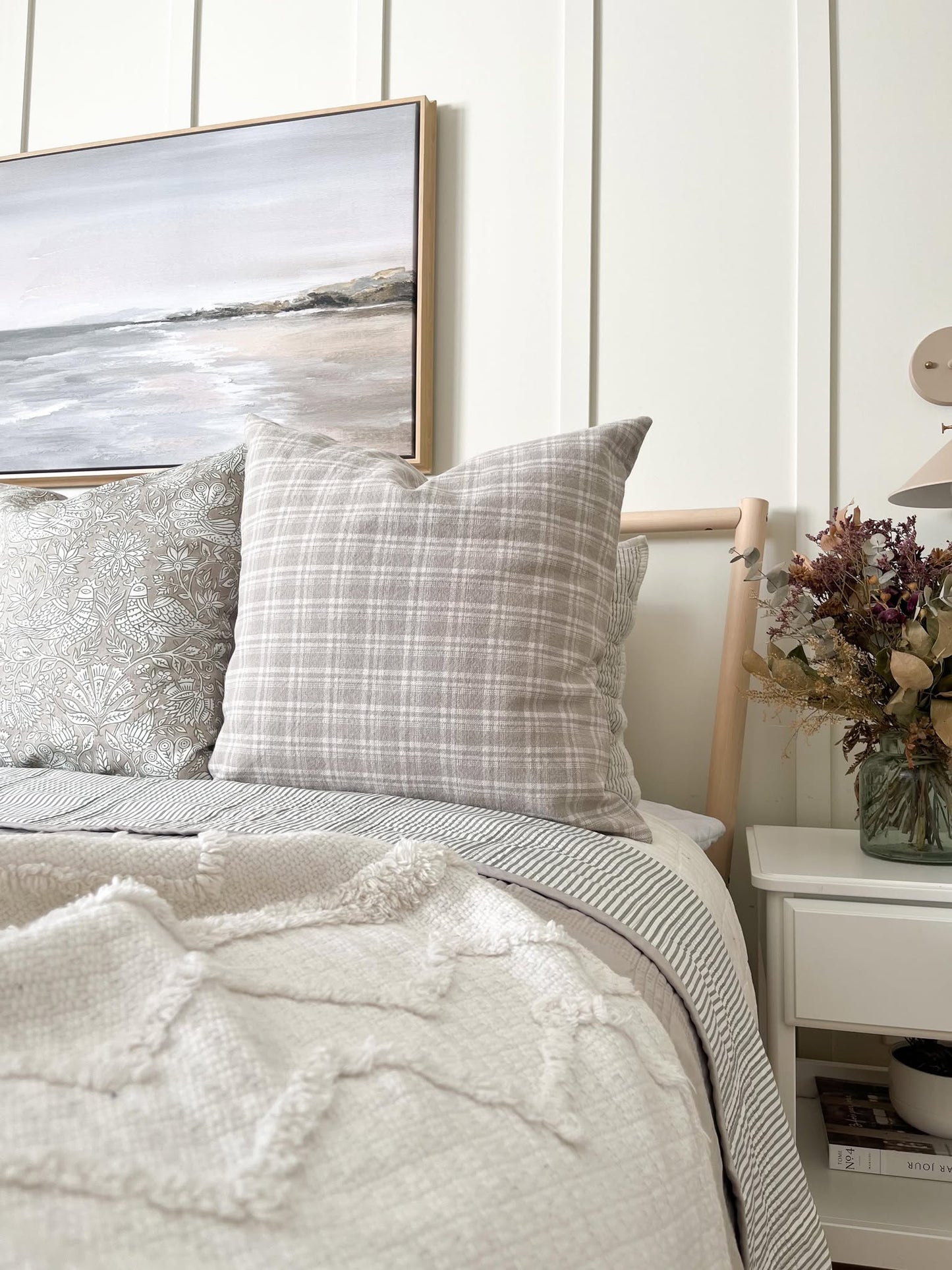 Housse de coussin Lucy | à carreaux
