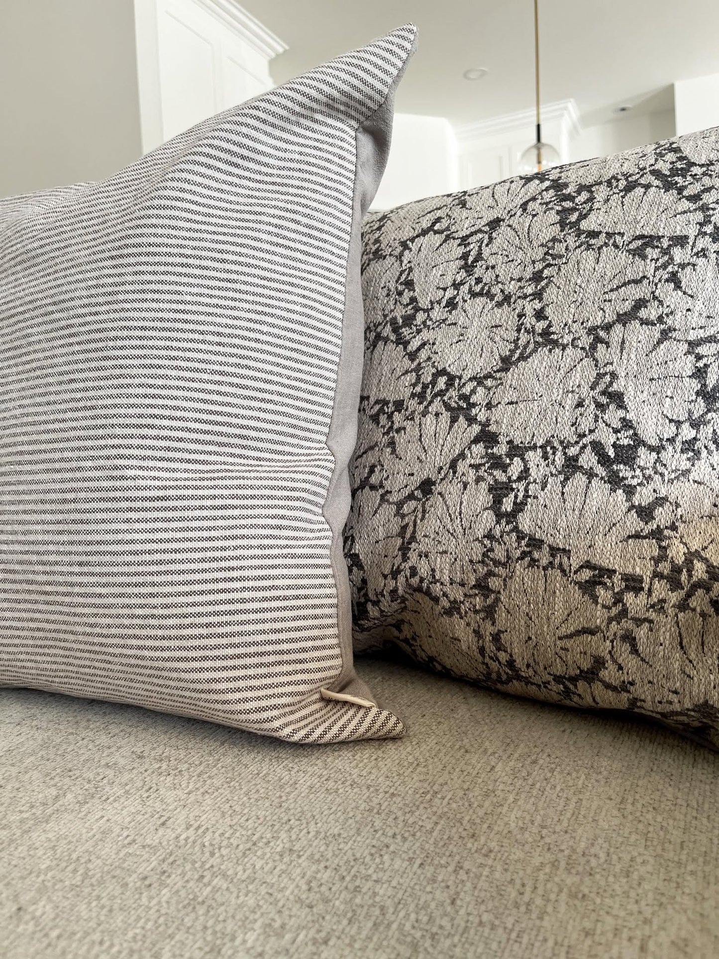 Housse de coussin Sofia | Ligné taupe