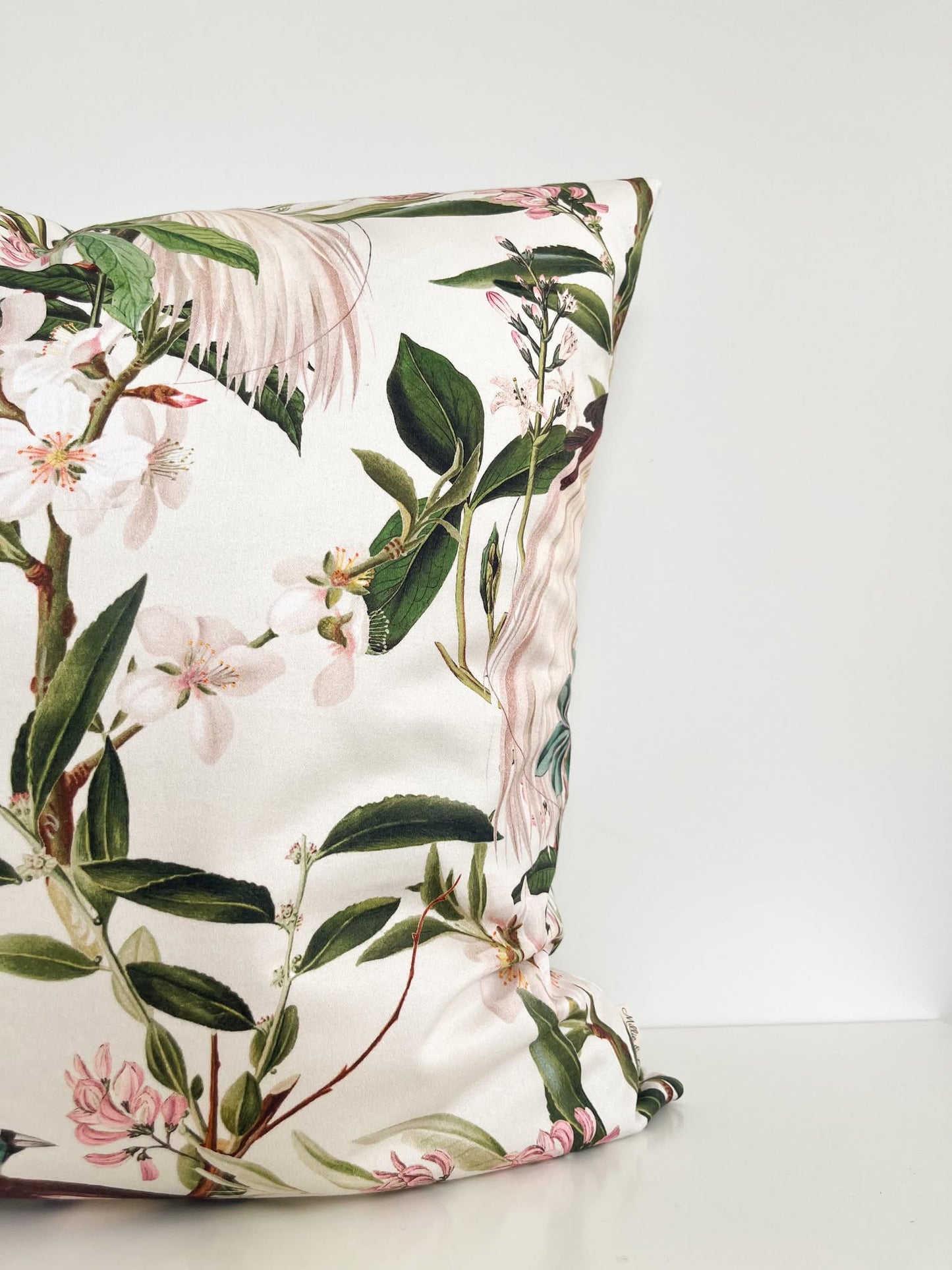 Housse de coussin Jade | Oiseau du paradis