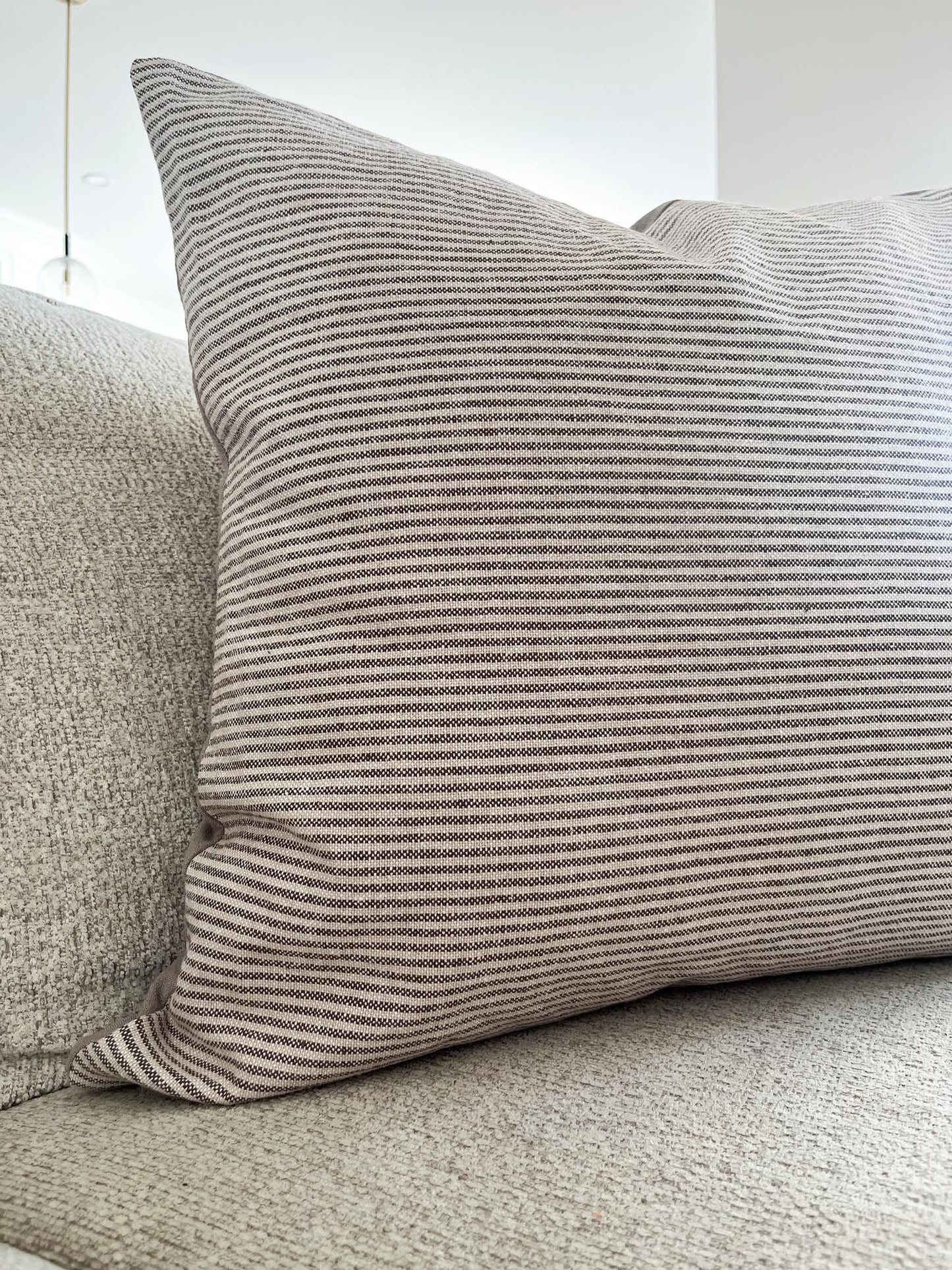 Housse de coussin Sofia | Ligné taupe