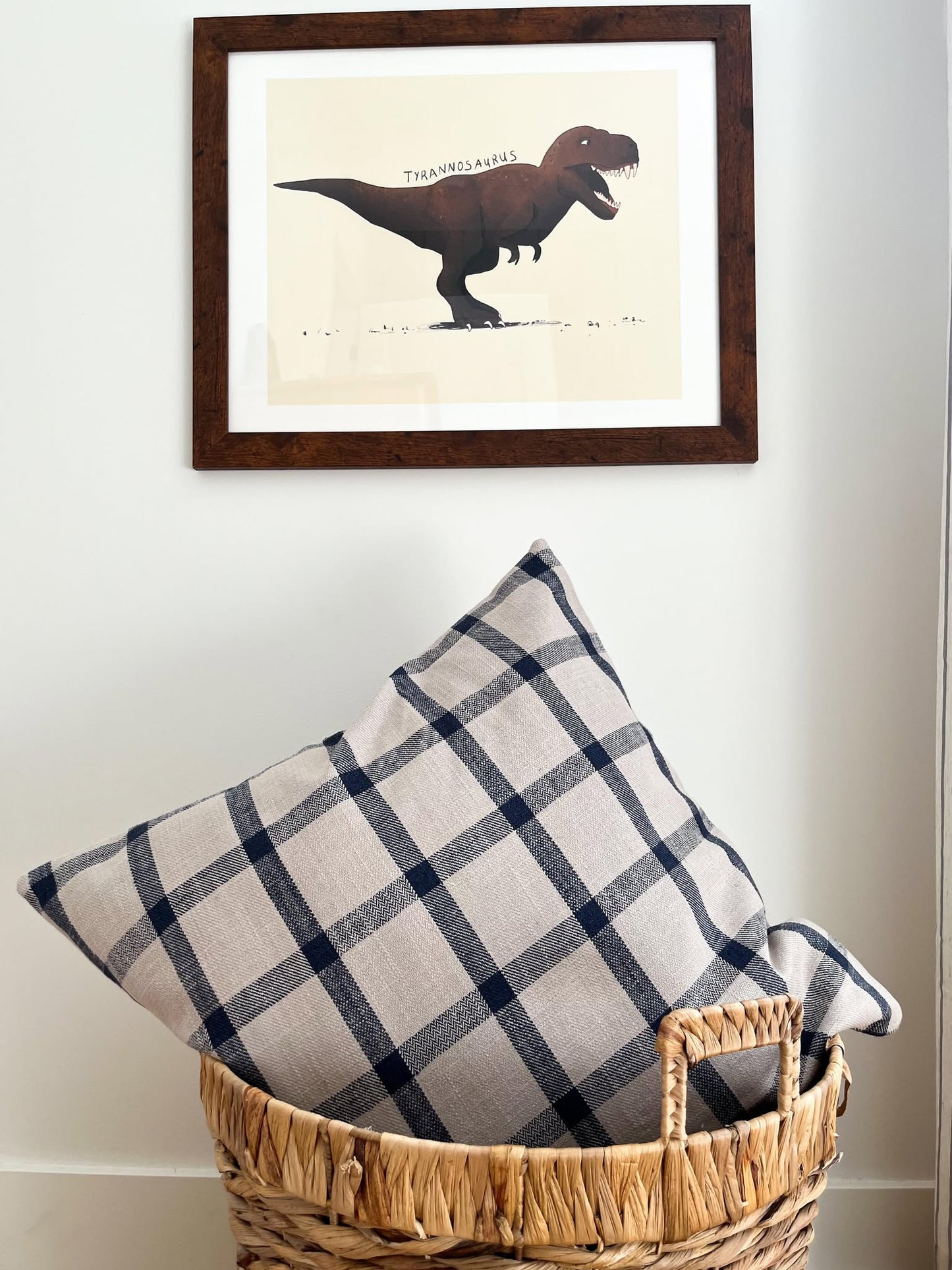 Housse de coussin Lou | Greige - Indigo