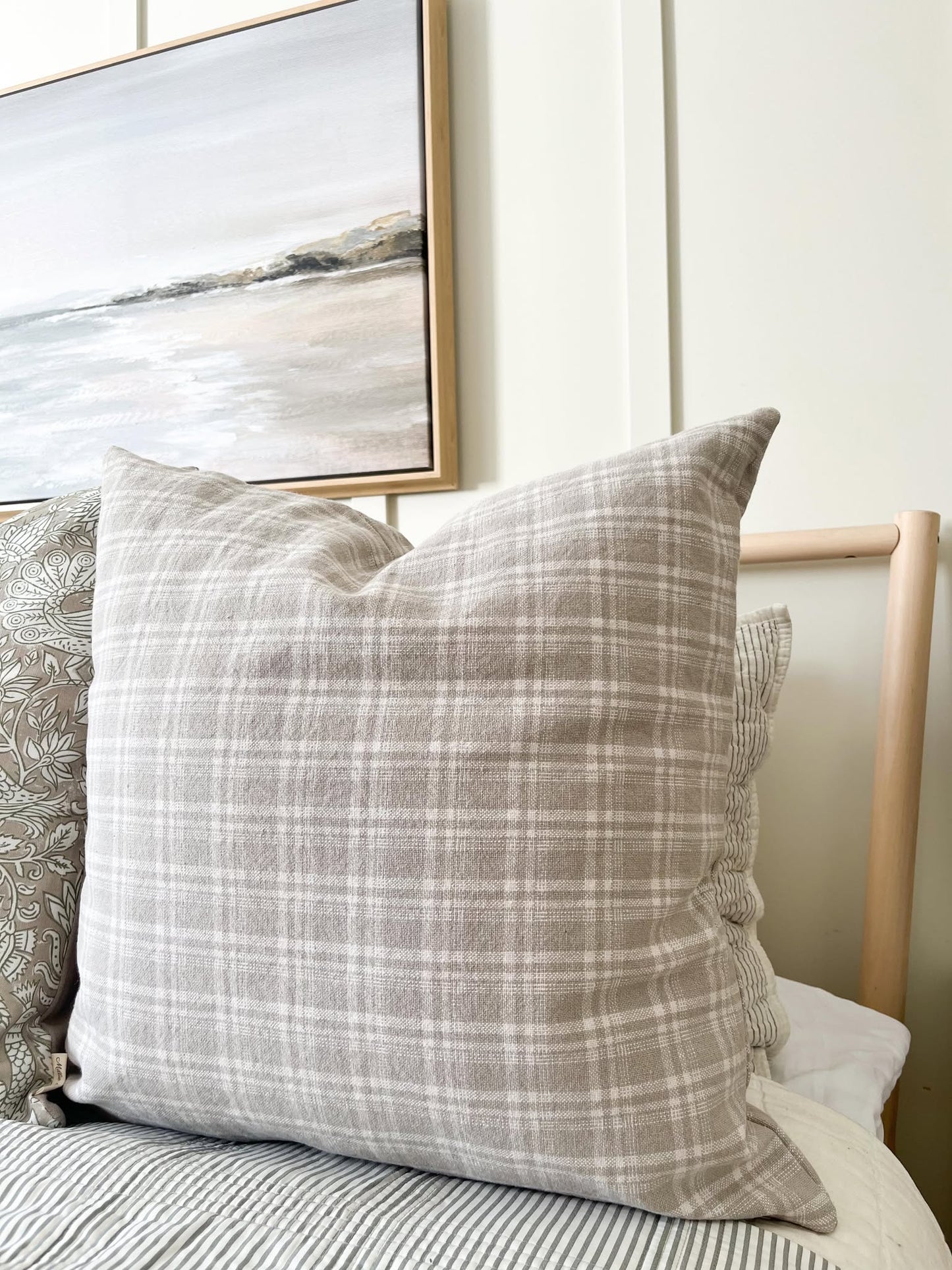 Housse de coussin Lucy | à carreaux
