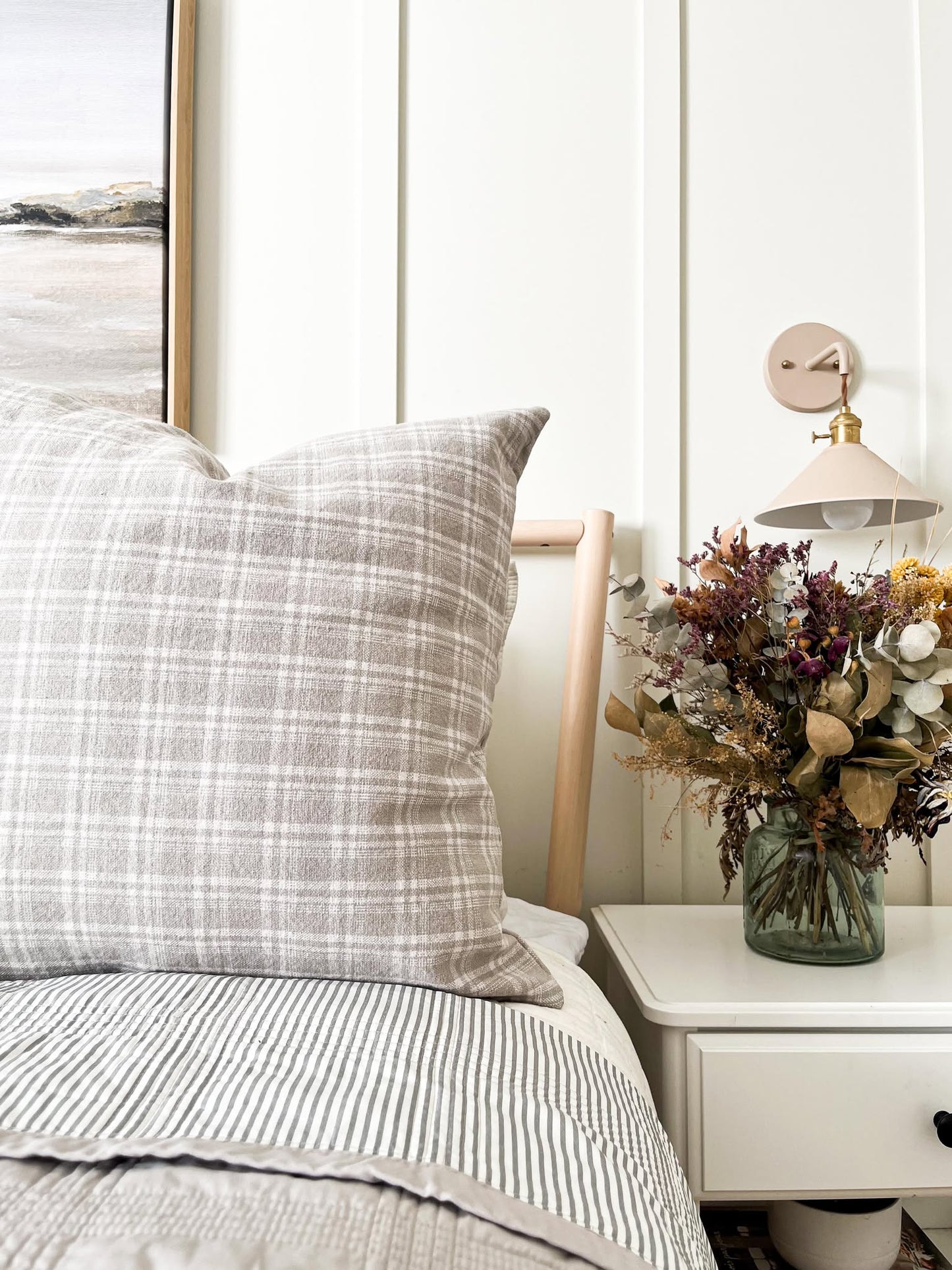 Housse de coussin Lucy | à carreaux