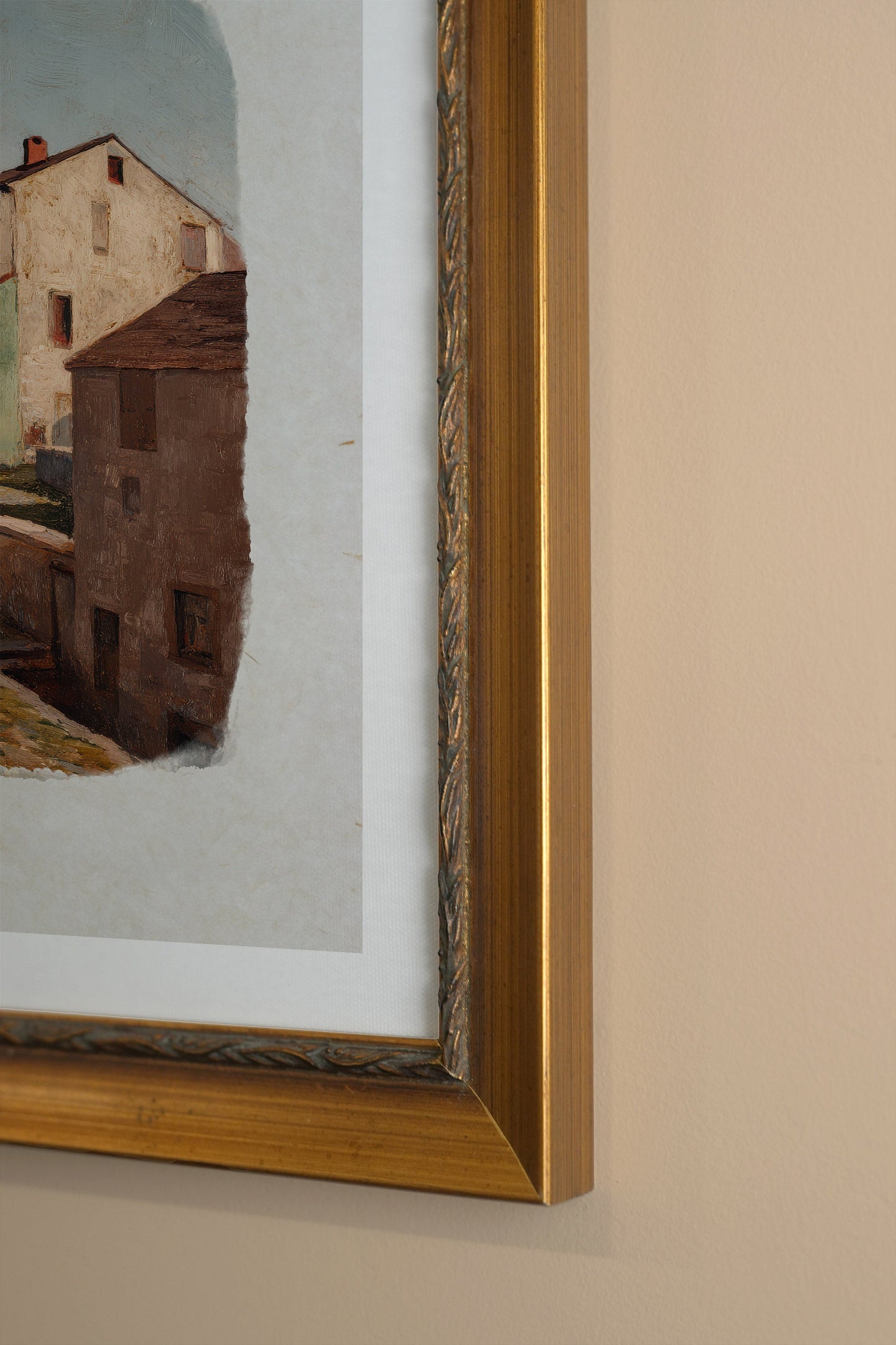 SUNLIT WALLS, CADRE VINTAGE OR