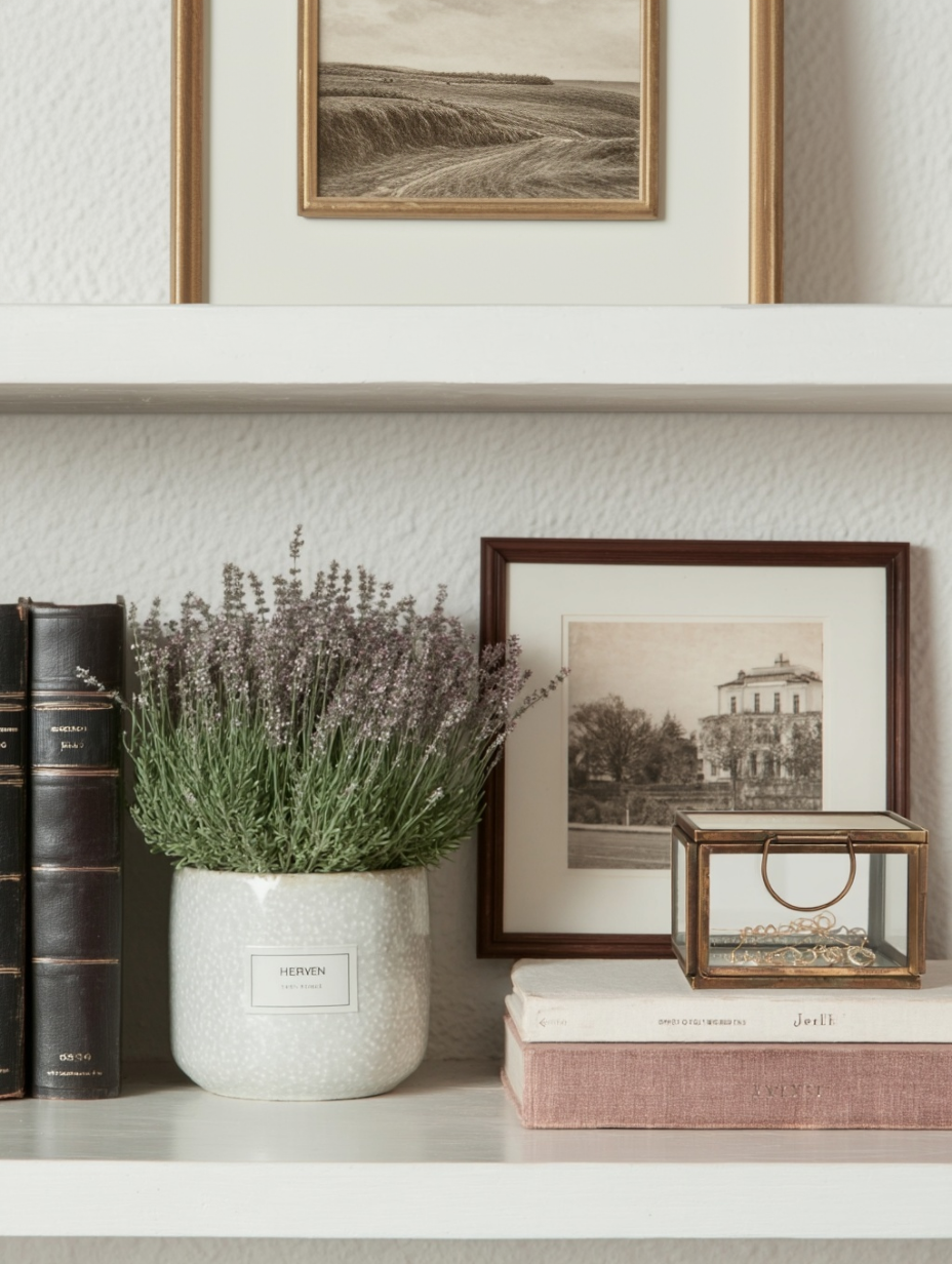 Vintage Style Decorative Glass Box | Bronze Metal
