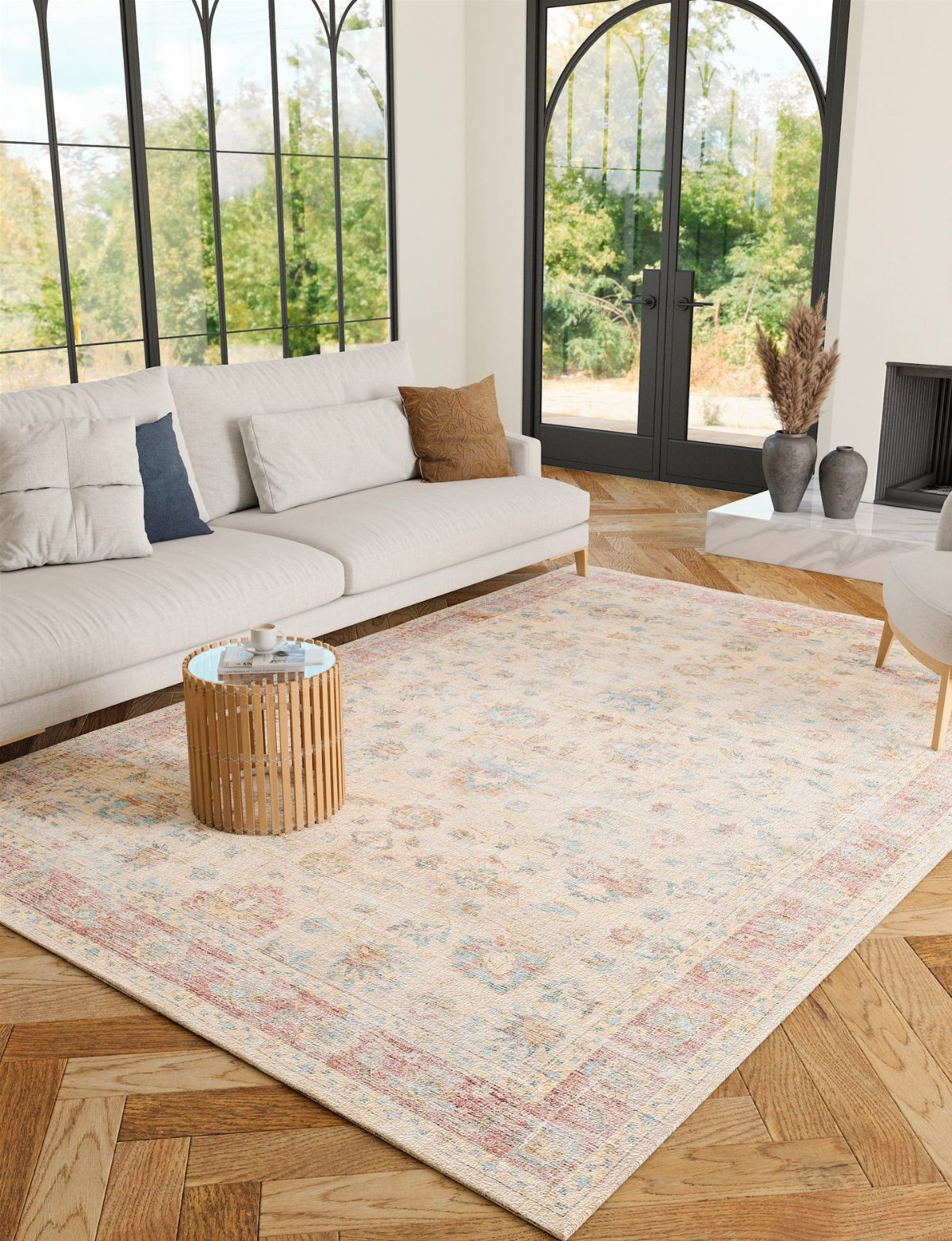 Tapis Ivoire Rose | Aria