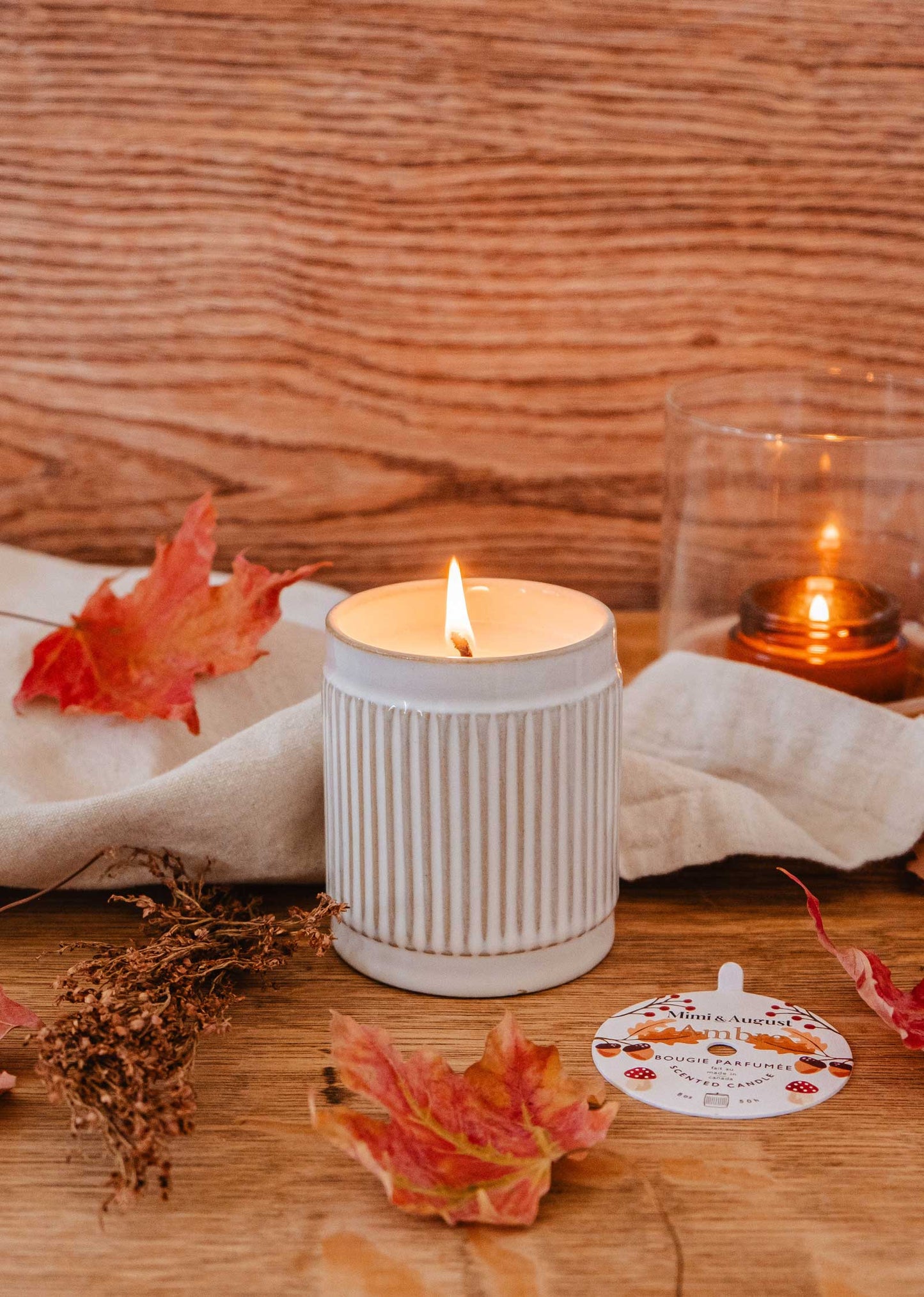 Ambre - Bougie réutilisable