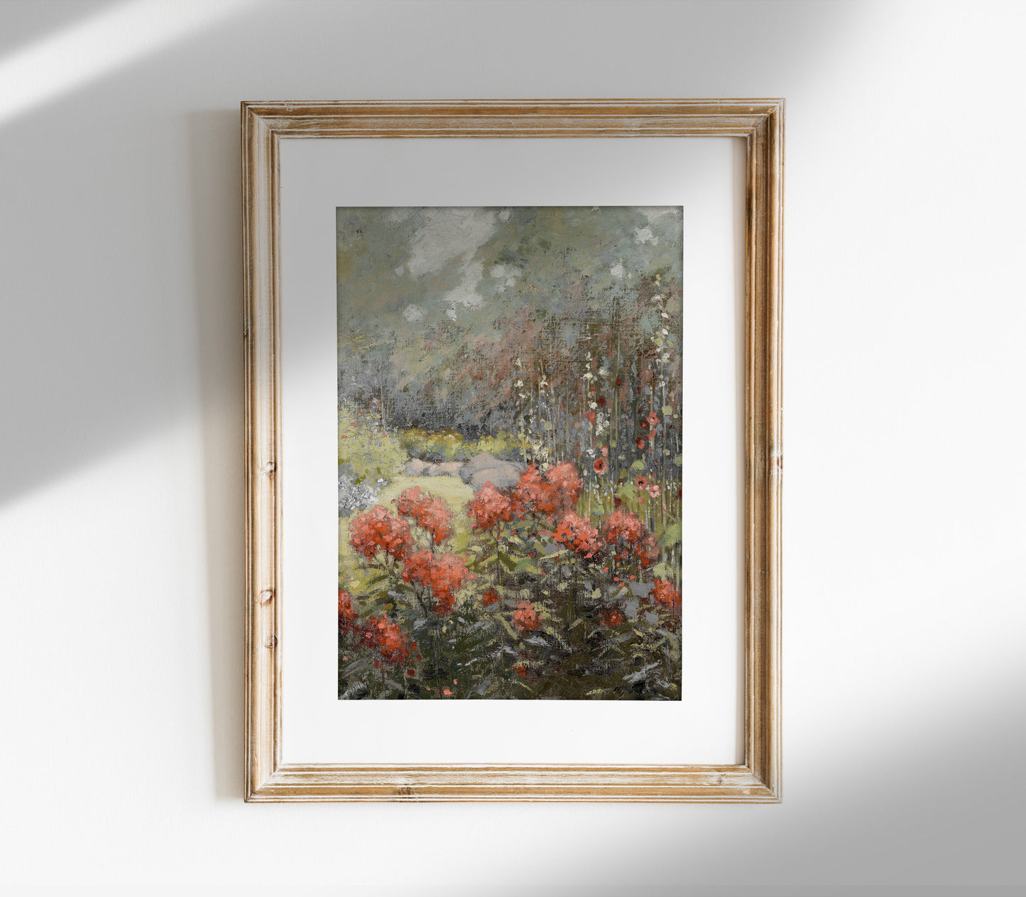 Impression d'art vintage | Paysage floral d'automne