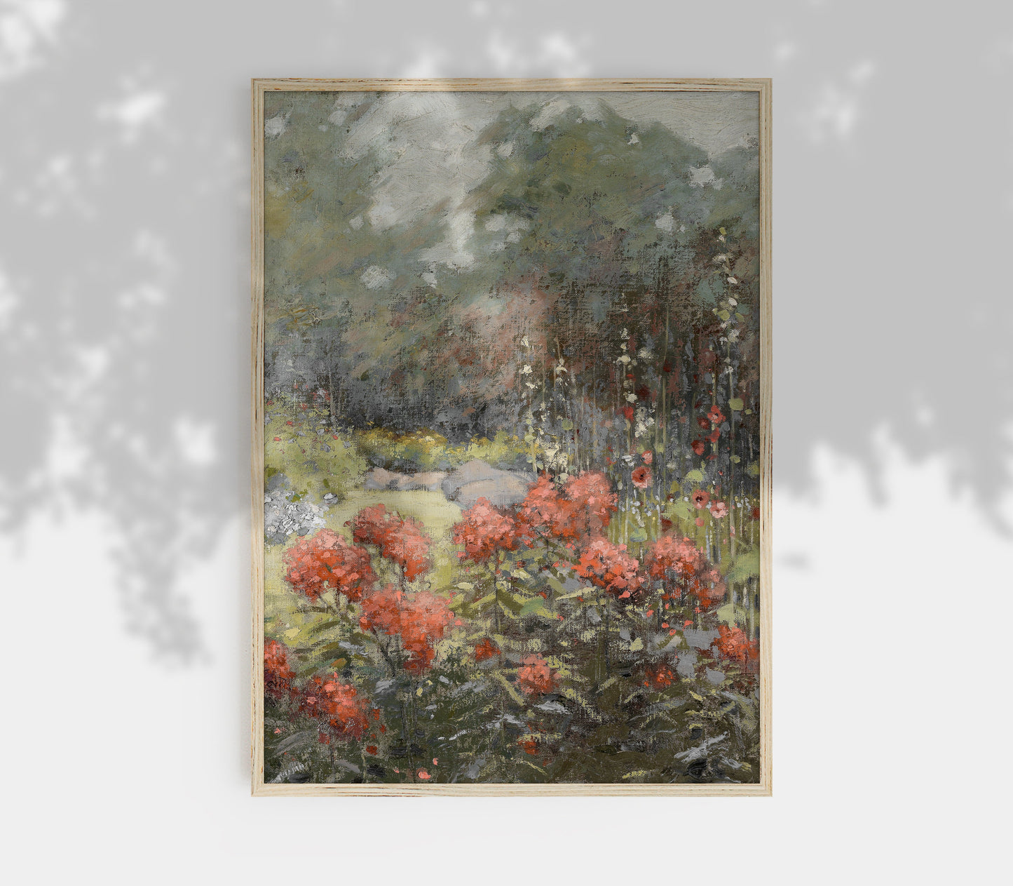 Impression d'art vintage | Paysage floral d'automne