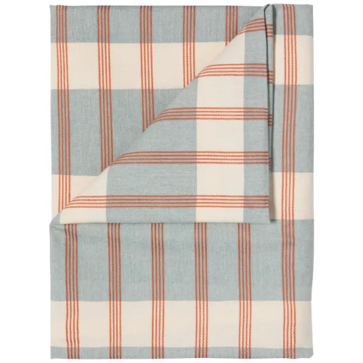 Nappe à carreaux | Bleu et rouillle
