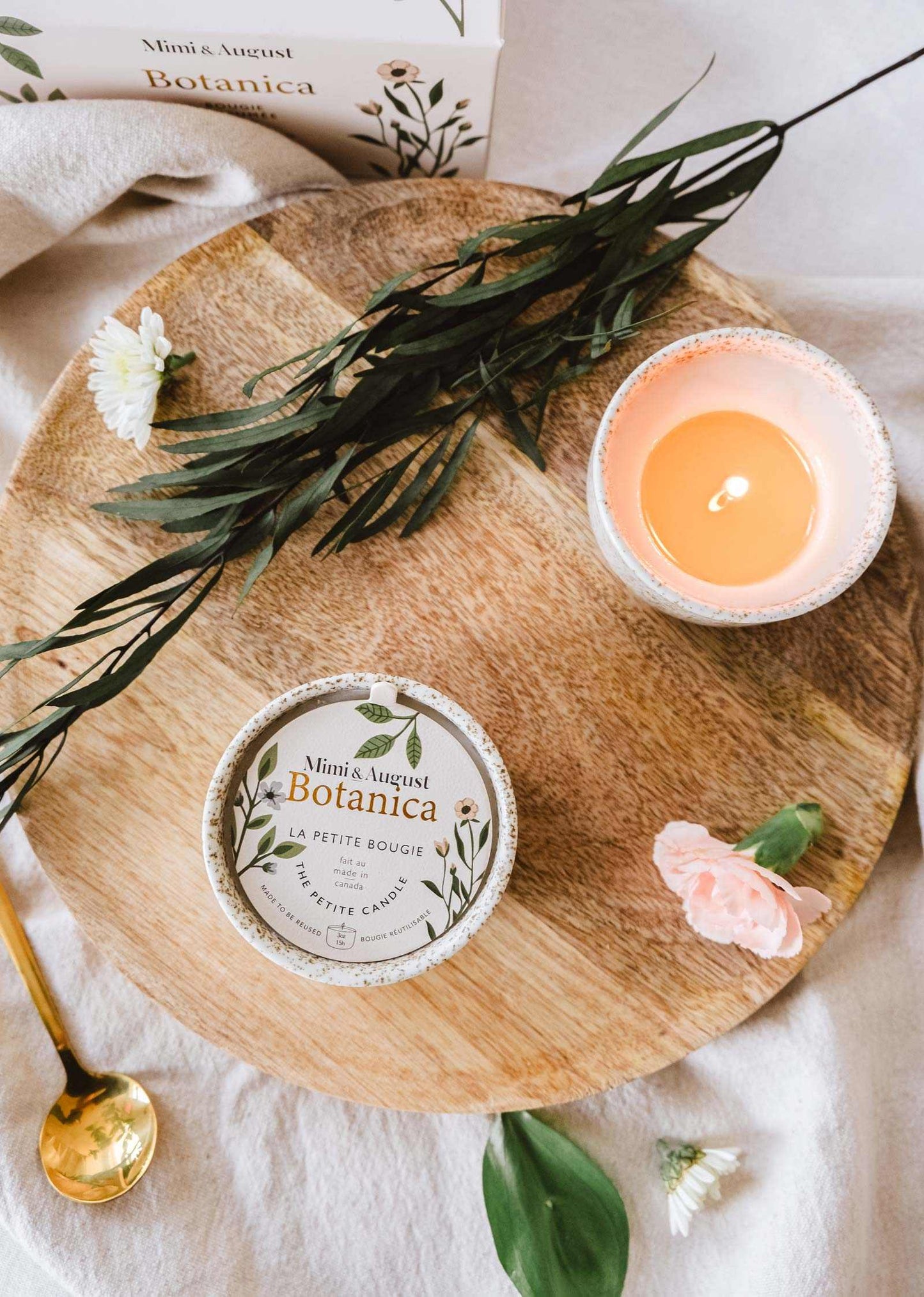 Mimi and August – Botanica | Bougie réutilisable cire de soja