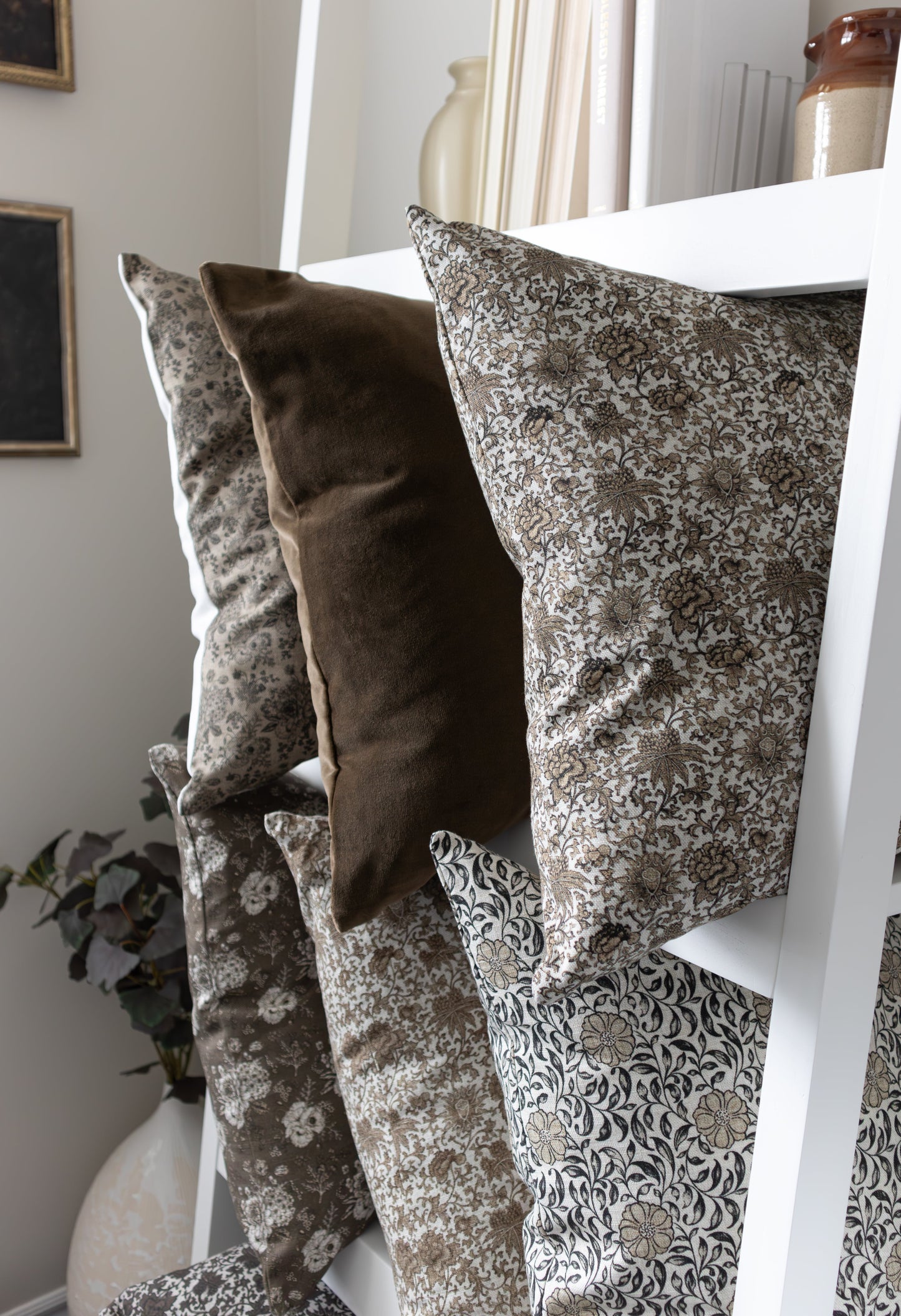 Housse de coussin en velours | Olive