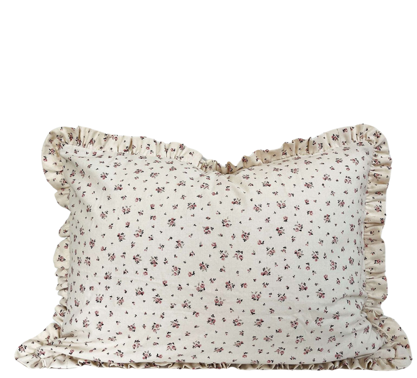 Housse de coussin Lily-Rose réversible | Floral à frisons