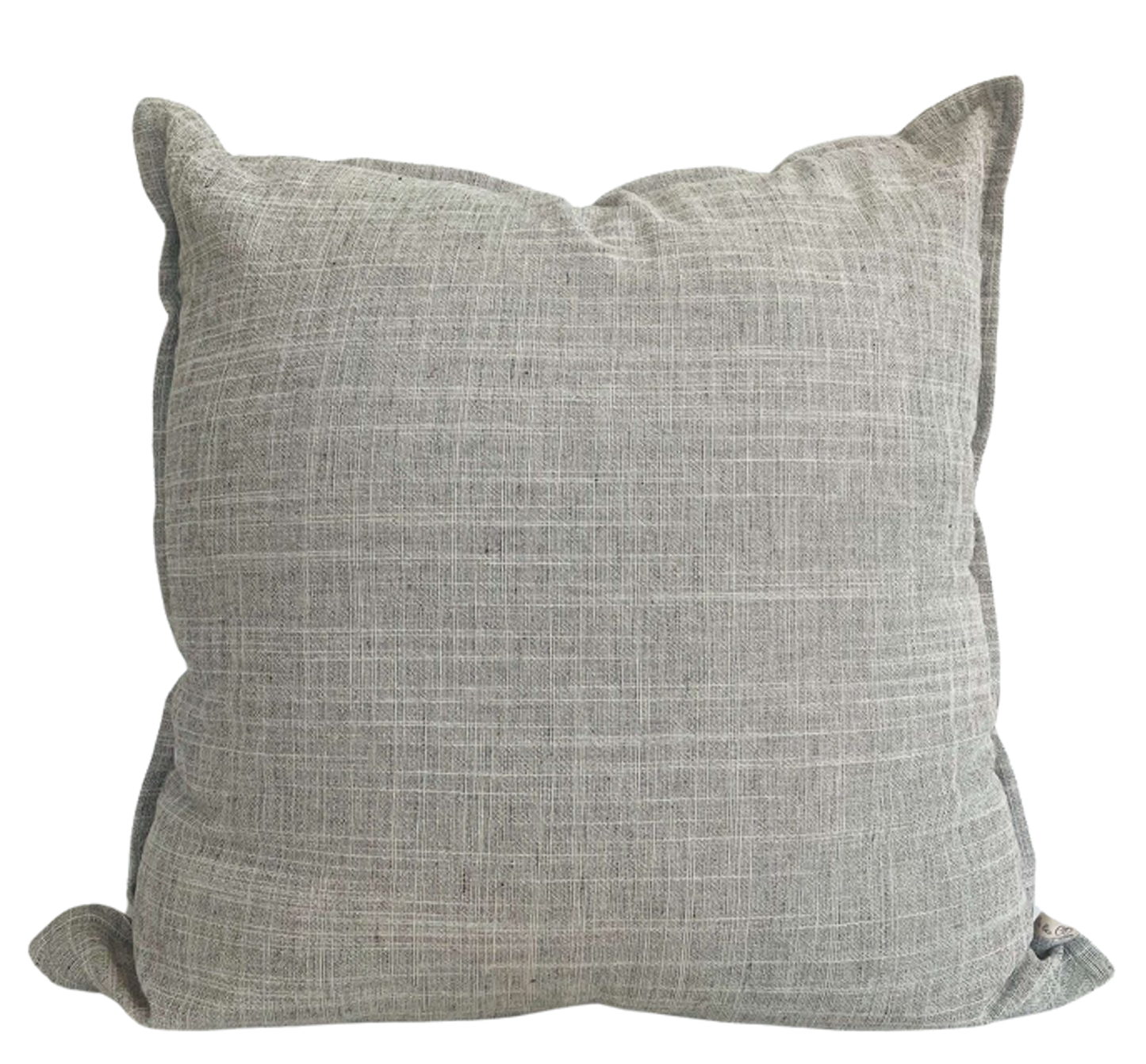 Housse de coussin Lina | Tissage fin neutral avec "brides"