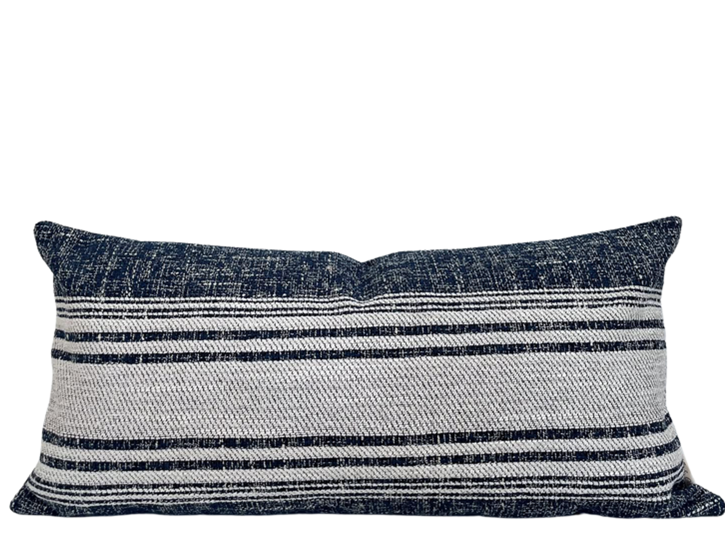 Lorma Cushion Cover | Lumbar Indigo Striped
