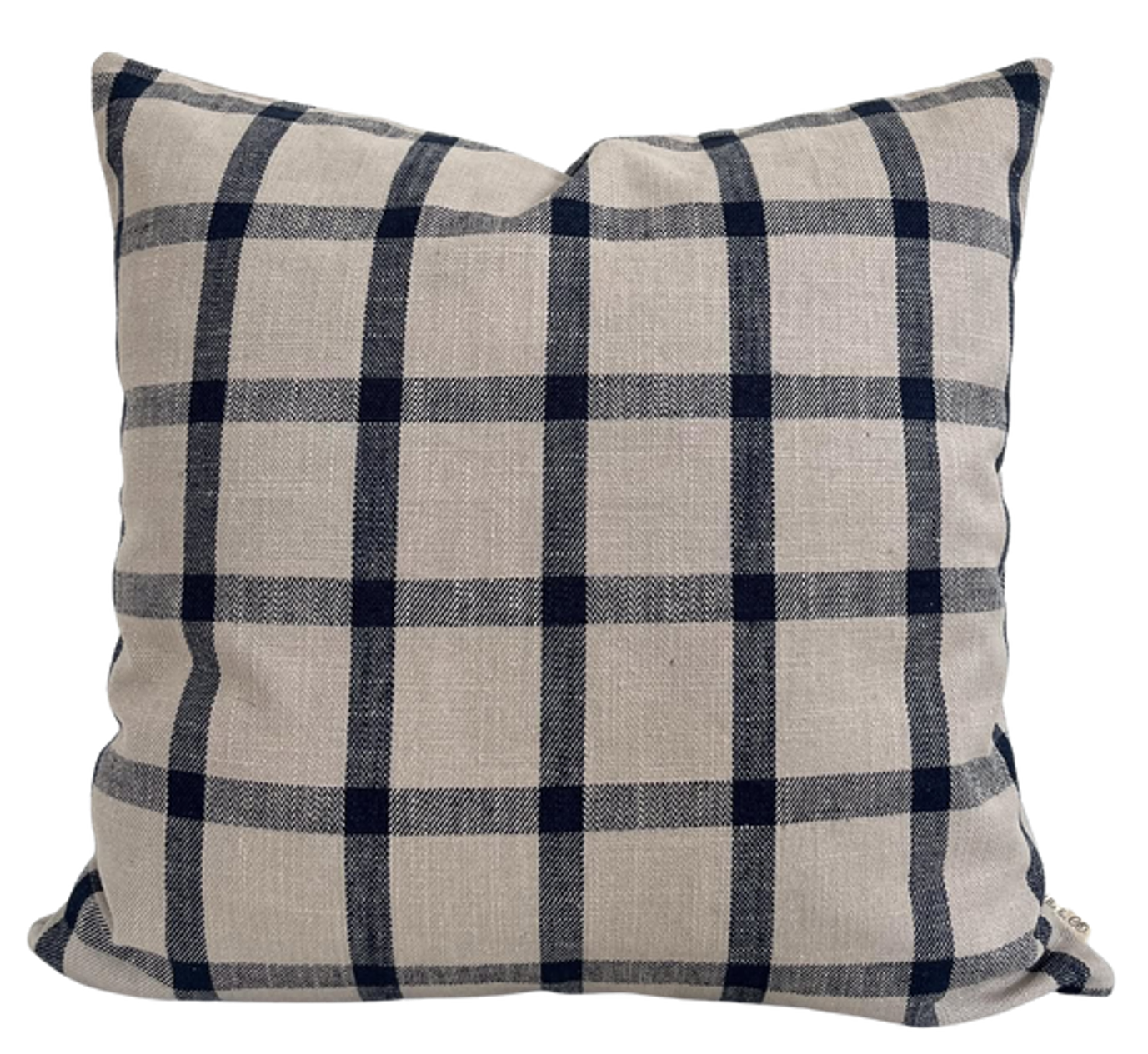 Housse de coussin Lou | Greige - Indigo
