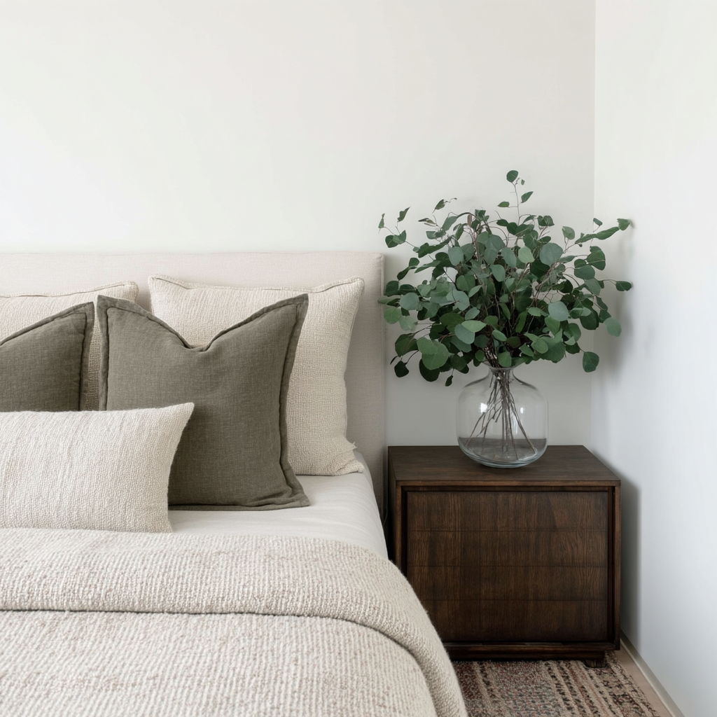 Bouquet d'eucalyptus en argent préservé