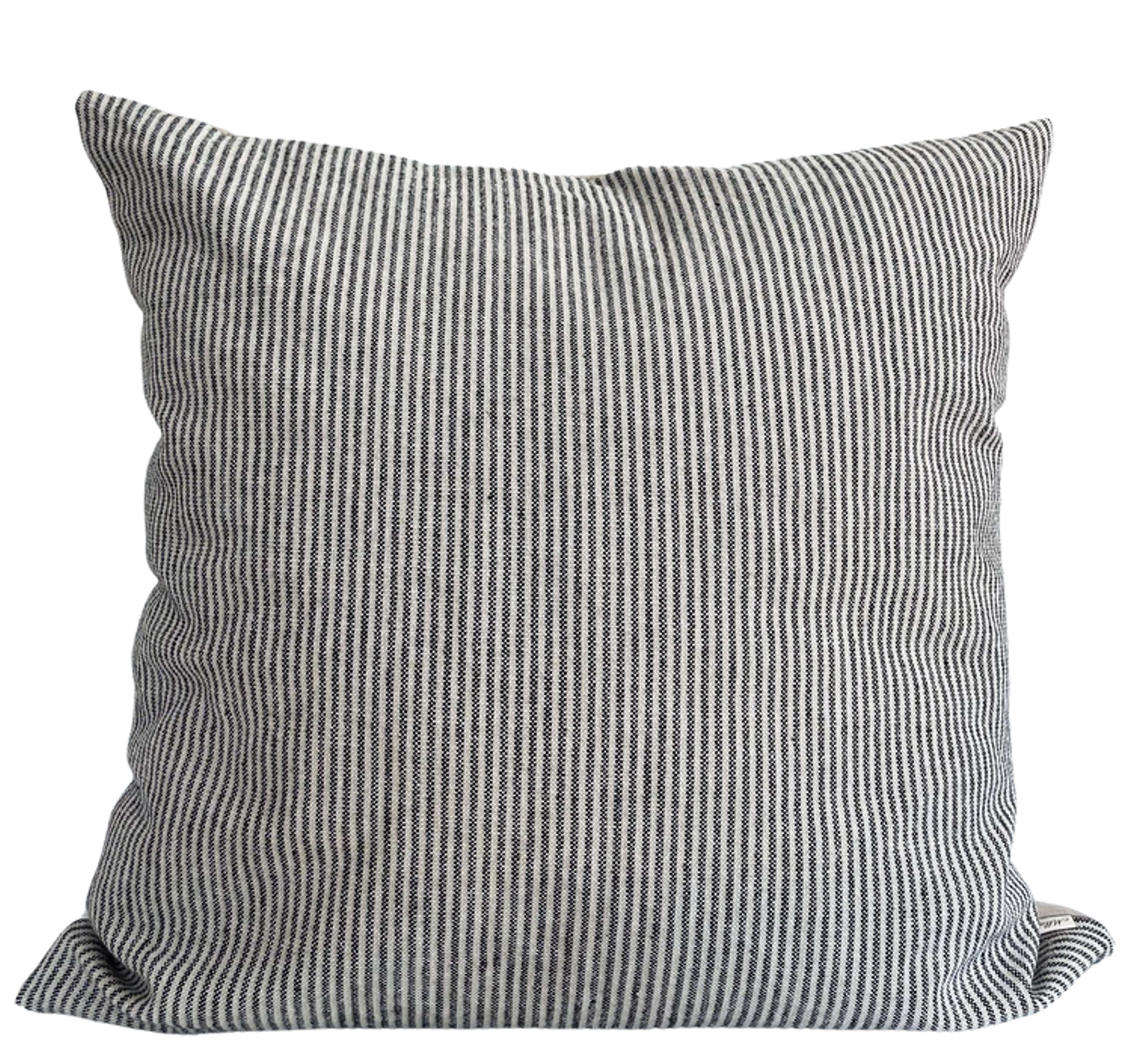 Housse de coussin Mathilde | Ligné bleu foncé