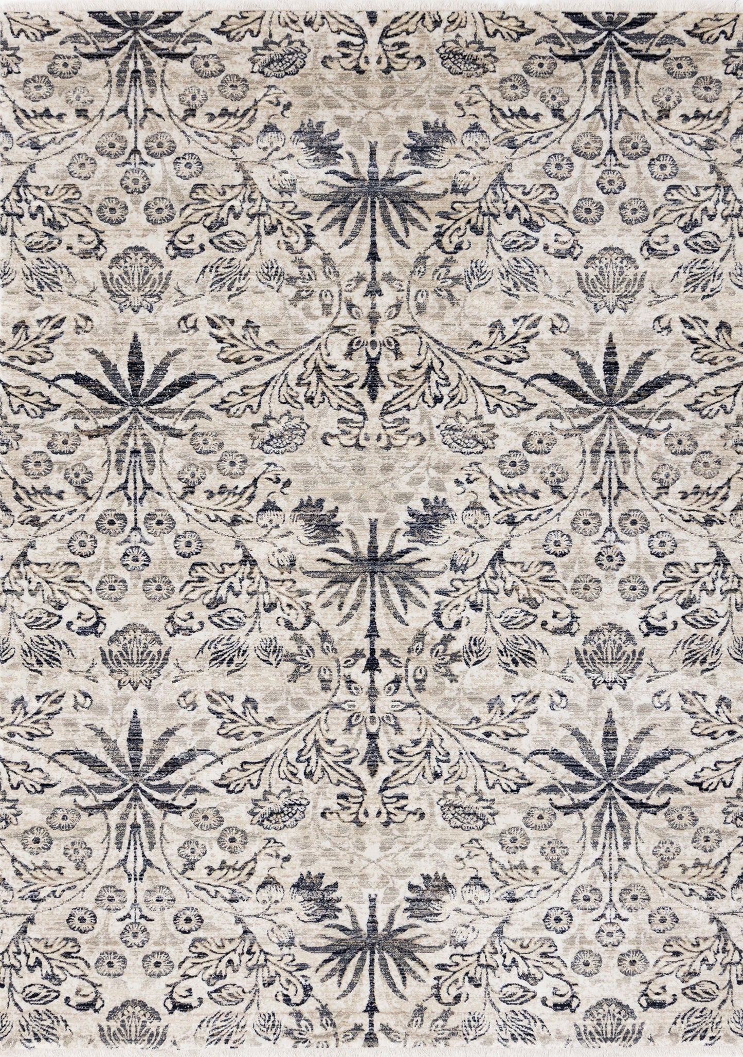 Tapis classique traditionnel crème