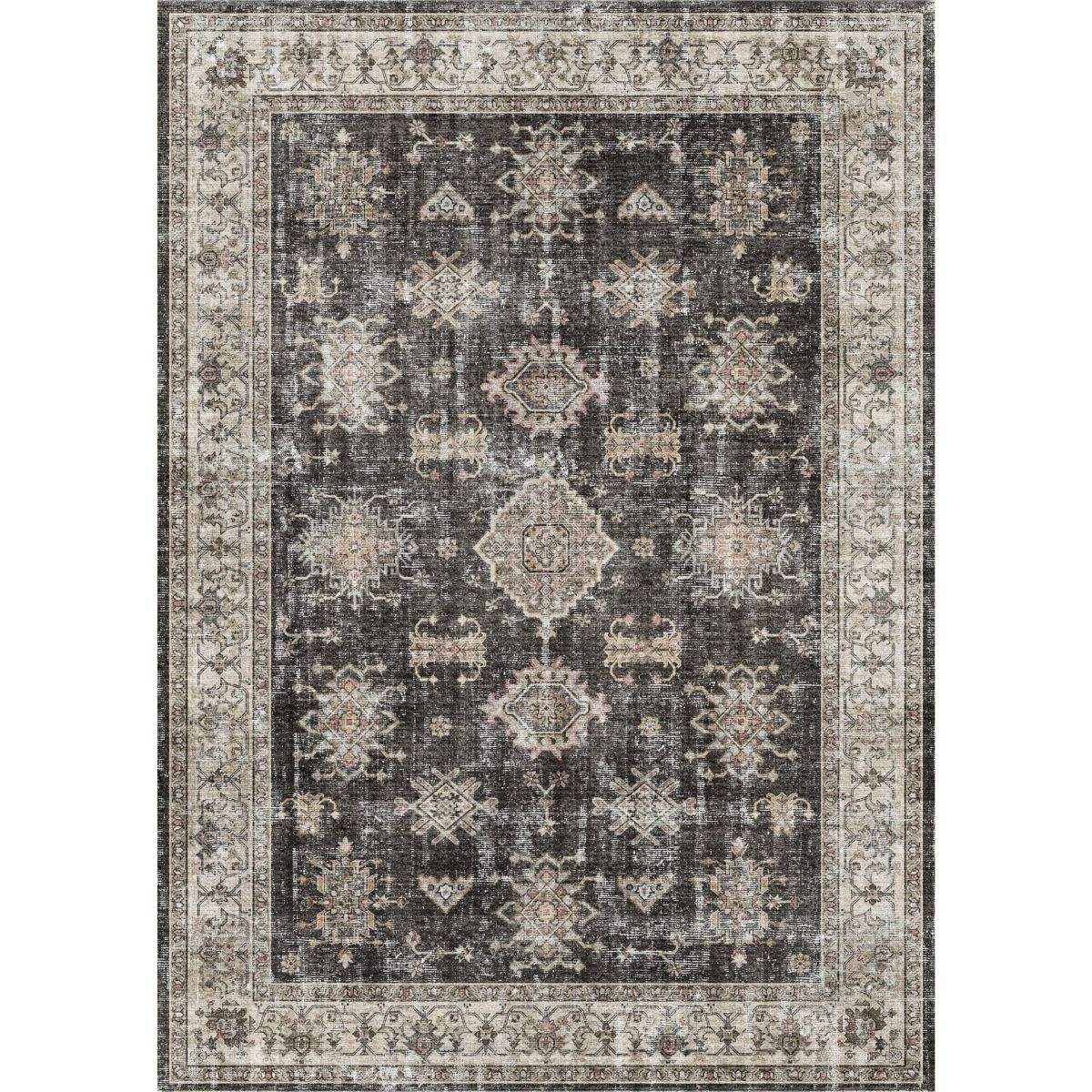 Tapis noir anthracite