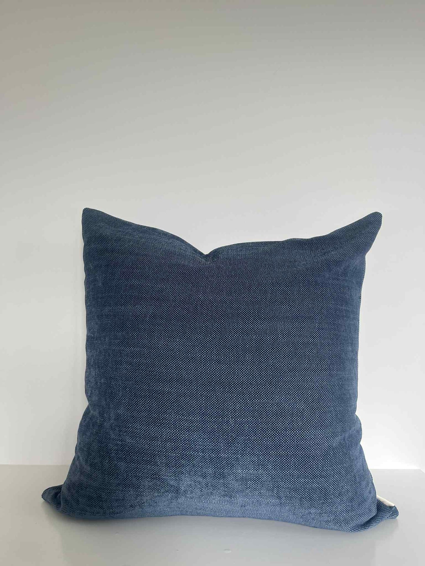 Housse de coussin Angie | bleu texturé