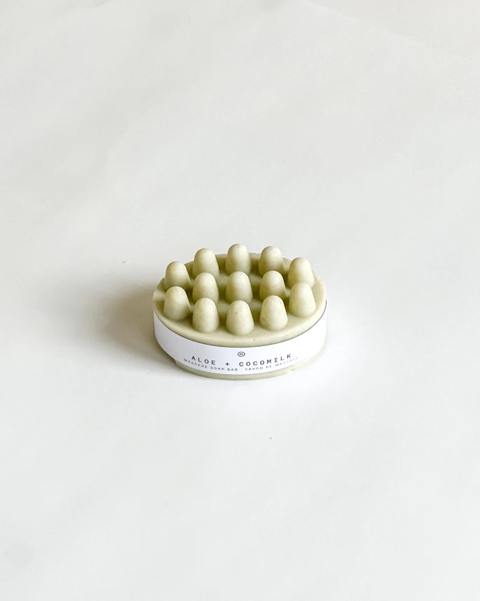 "Aloe and Coconut Milk" Massage Soap | Gentle Exfoliator