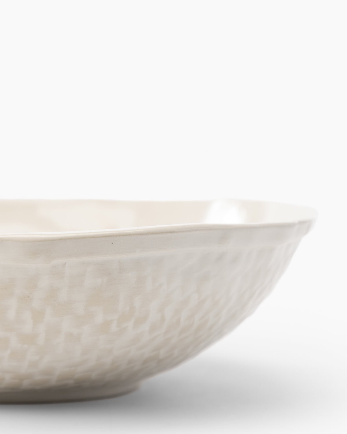 Assiette de service | Forme panier tressé