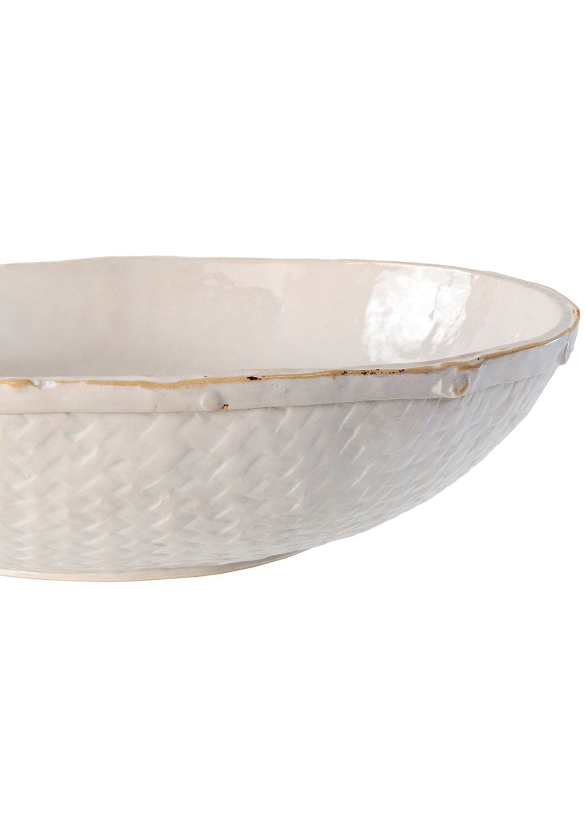 Assiette de service | Forme panier tressé
