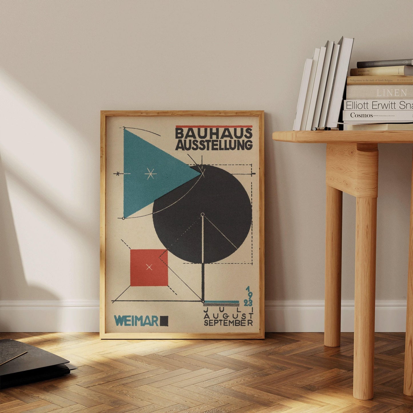 Impression vintage de l'exposition Bauhaus