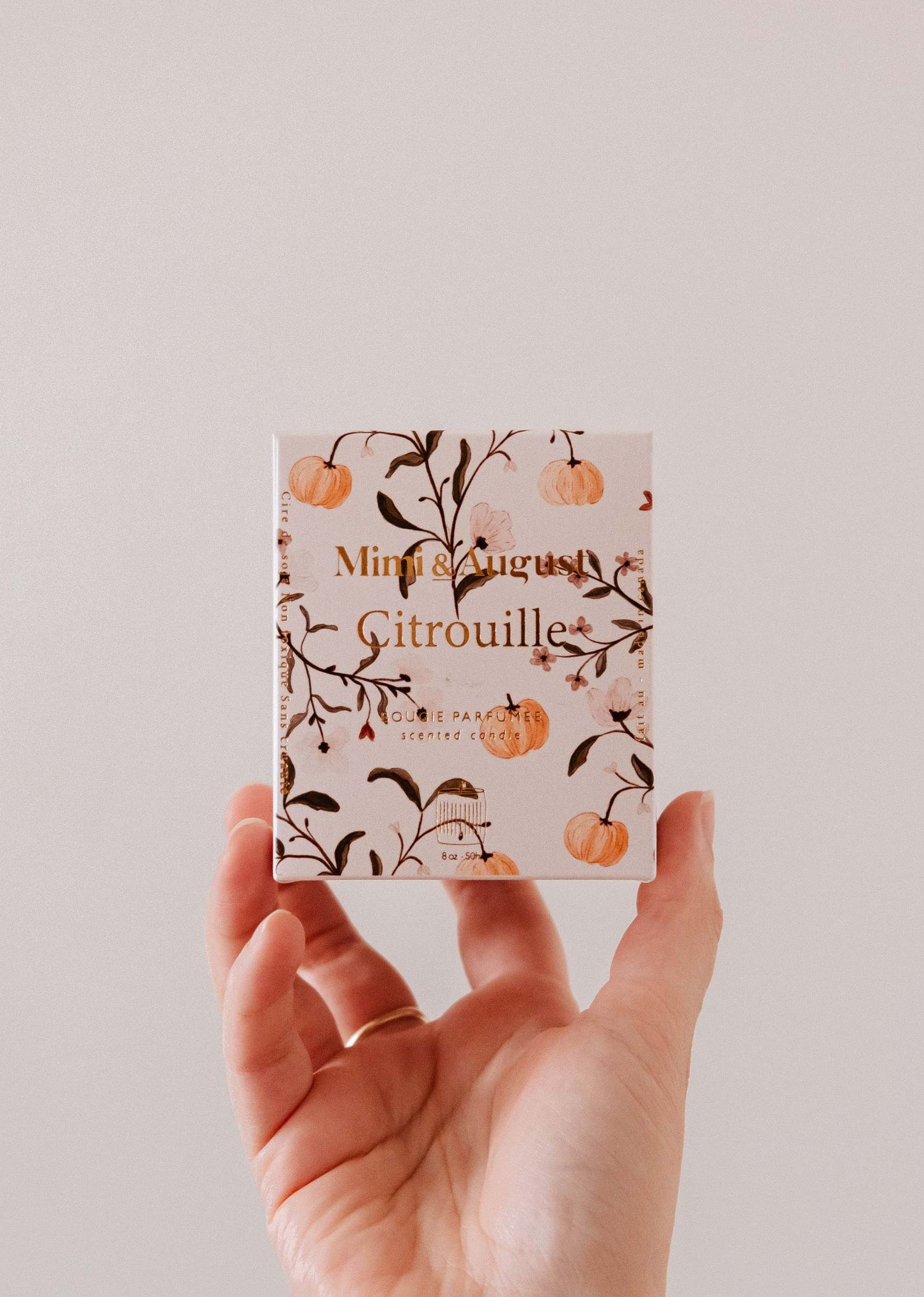 Citrouille - bougie réutilisable