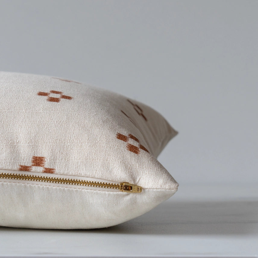 Housse de coussin Terra cotta Dots | Motif multipoint terracotta