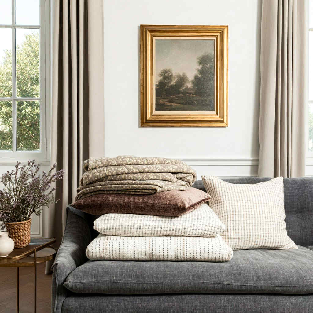 Quilt en coton matelassé| Rose des sables