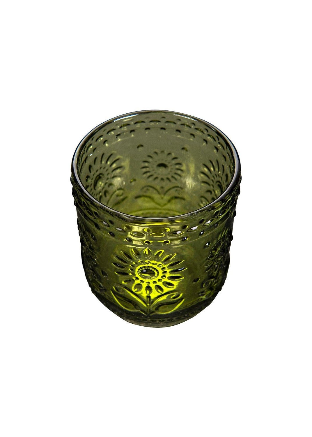 Verres décorés de motifs floraux | lot de 2