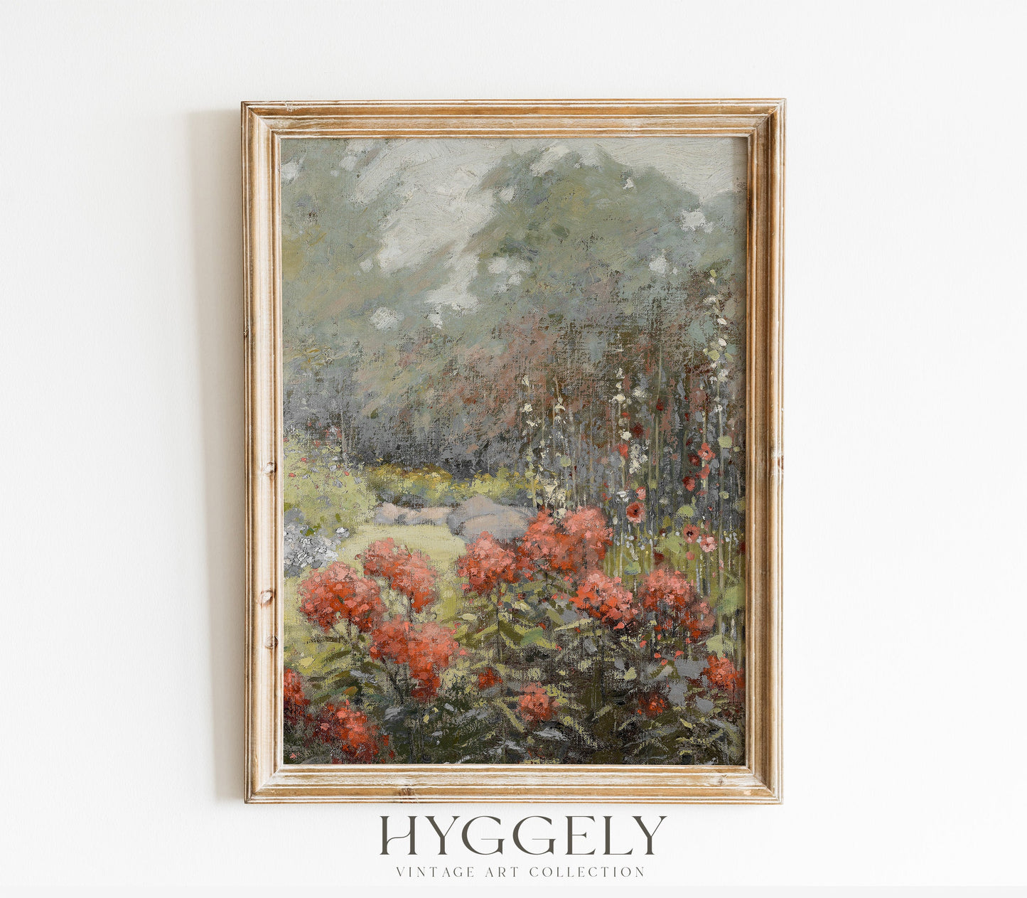 Impression d'art vintage | Paysage floral d'automne