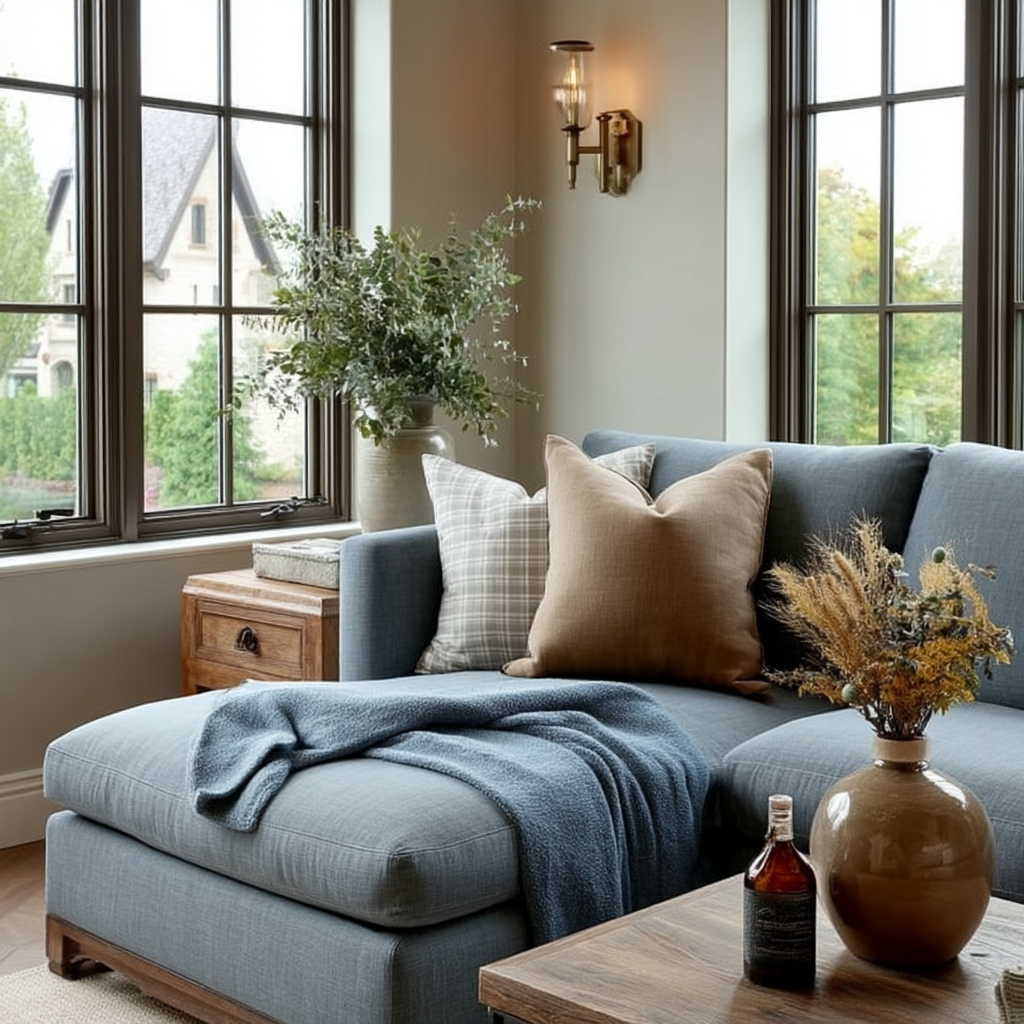 Housse de coussin Lucy | à carreaux