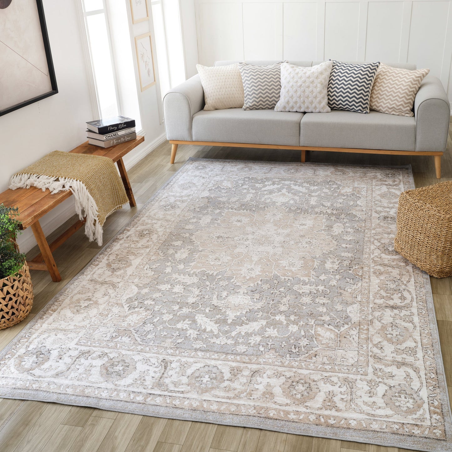 Tapis oriental vintage beige | Cadence
